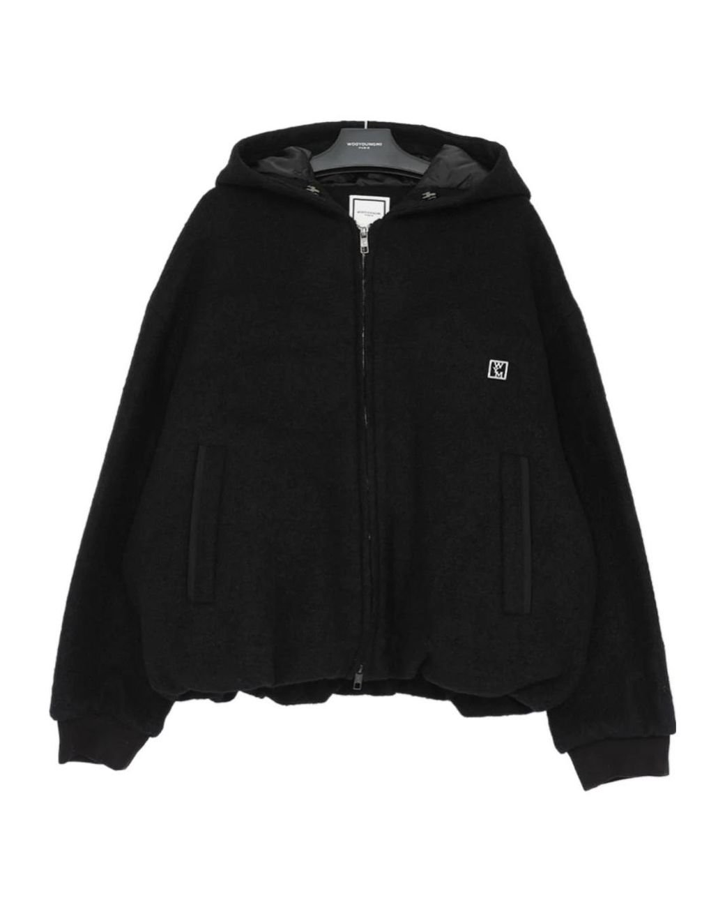 Wooyoungmi Black Hooded Casual Jacket for men