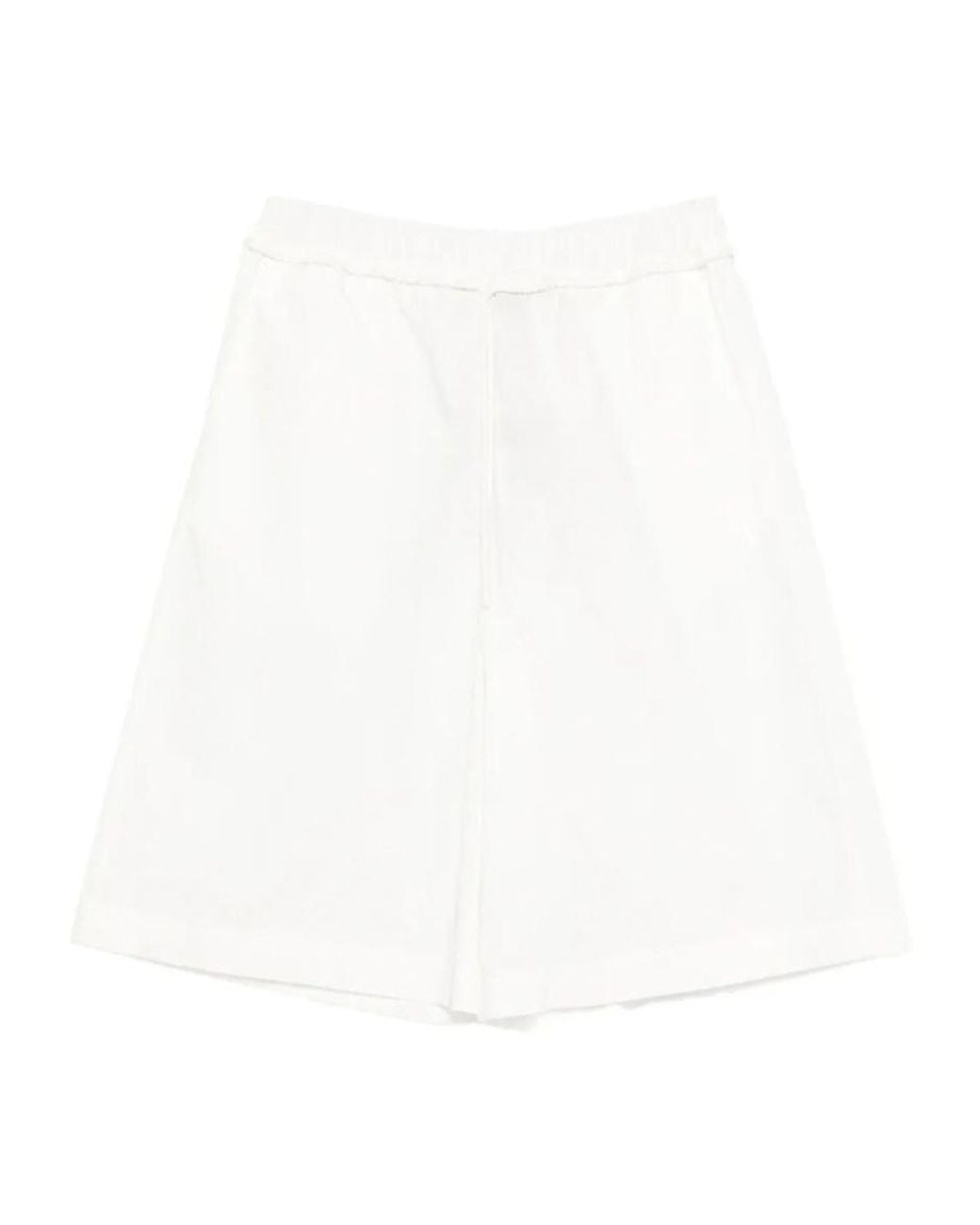 Pinko White Alcamo Elasticated Shorts