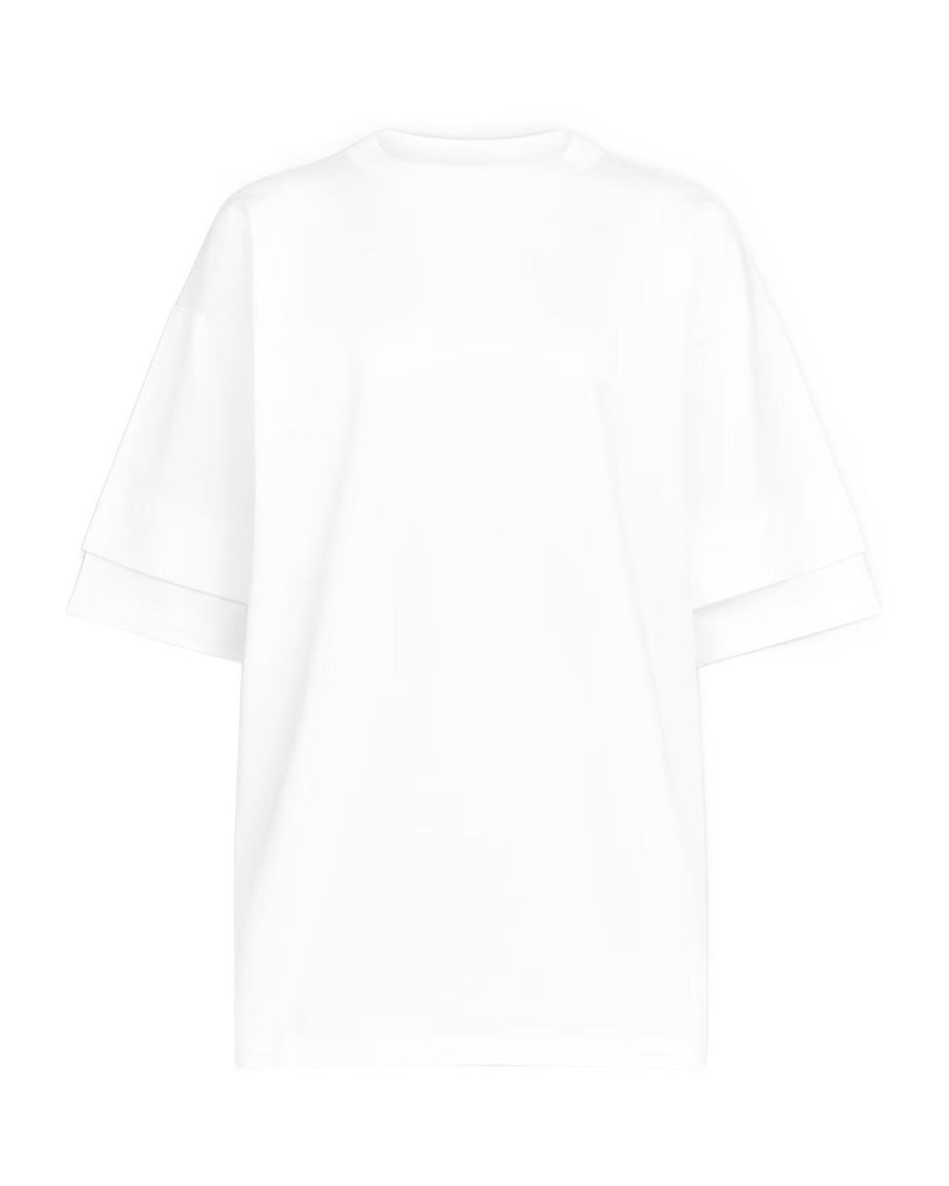 Alaïa White Alaïa Double Sleeve Crew-Neck T-Shirt