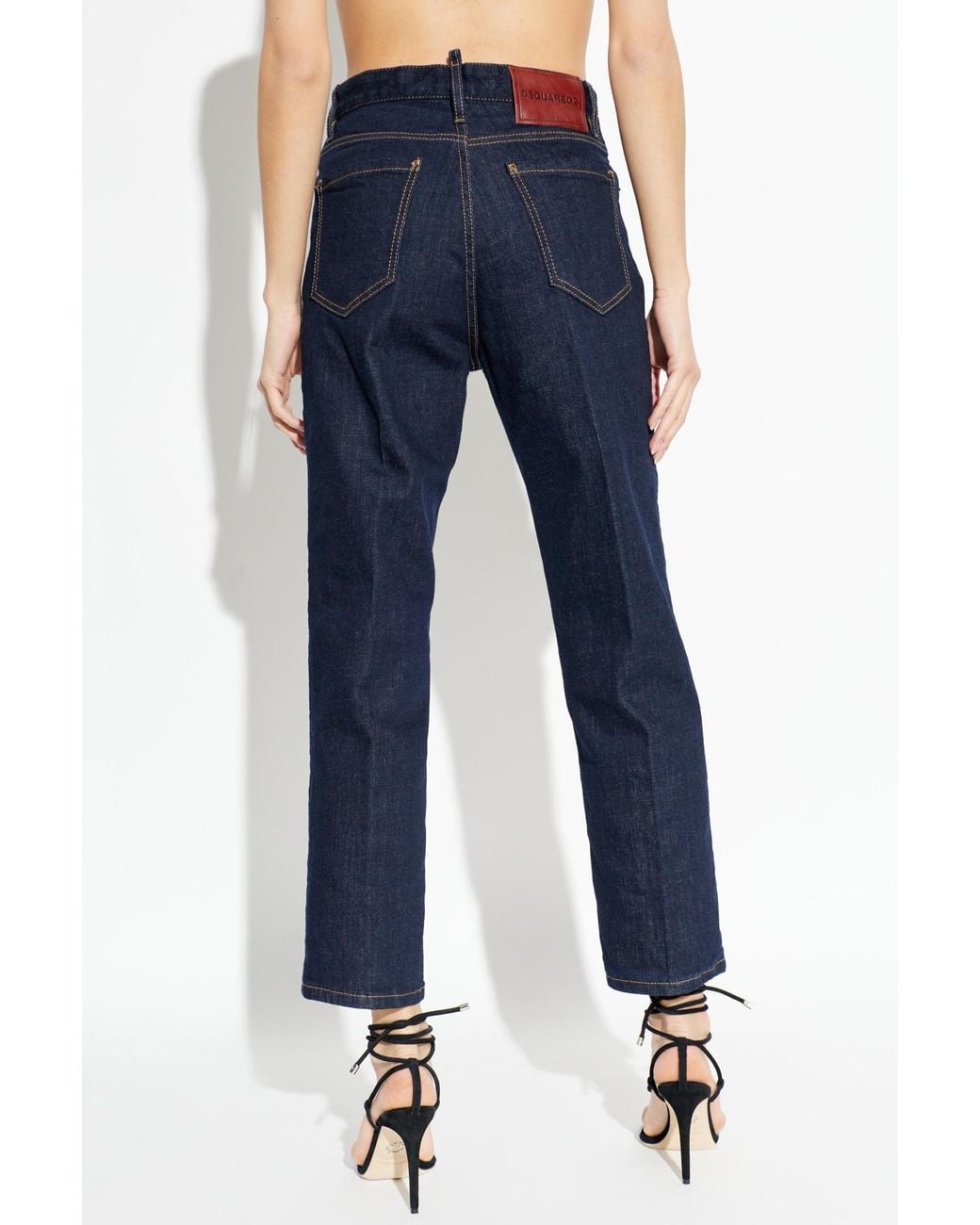 DSquared² Blue Straight Leg Jeans