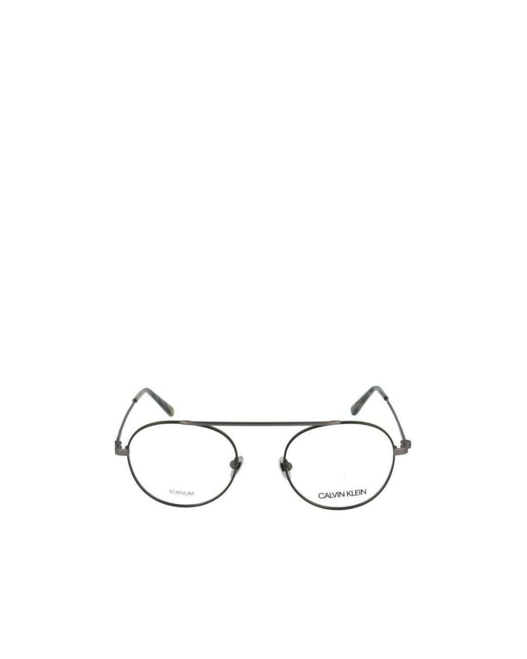 Calvin Klein White Ultra-Fine Frame Flat Mirror for men