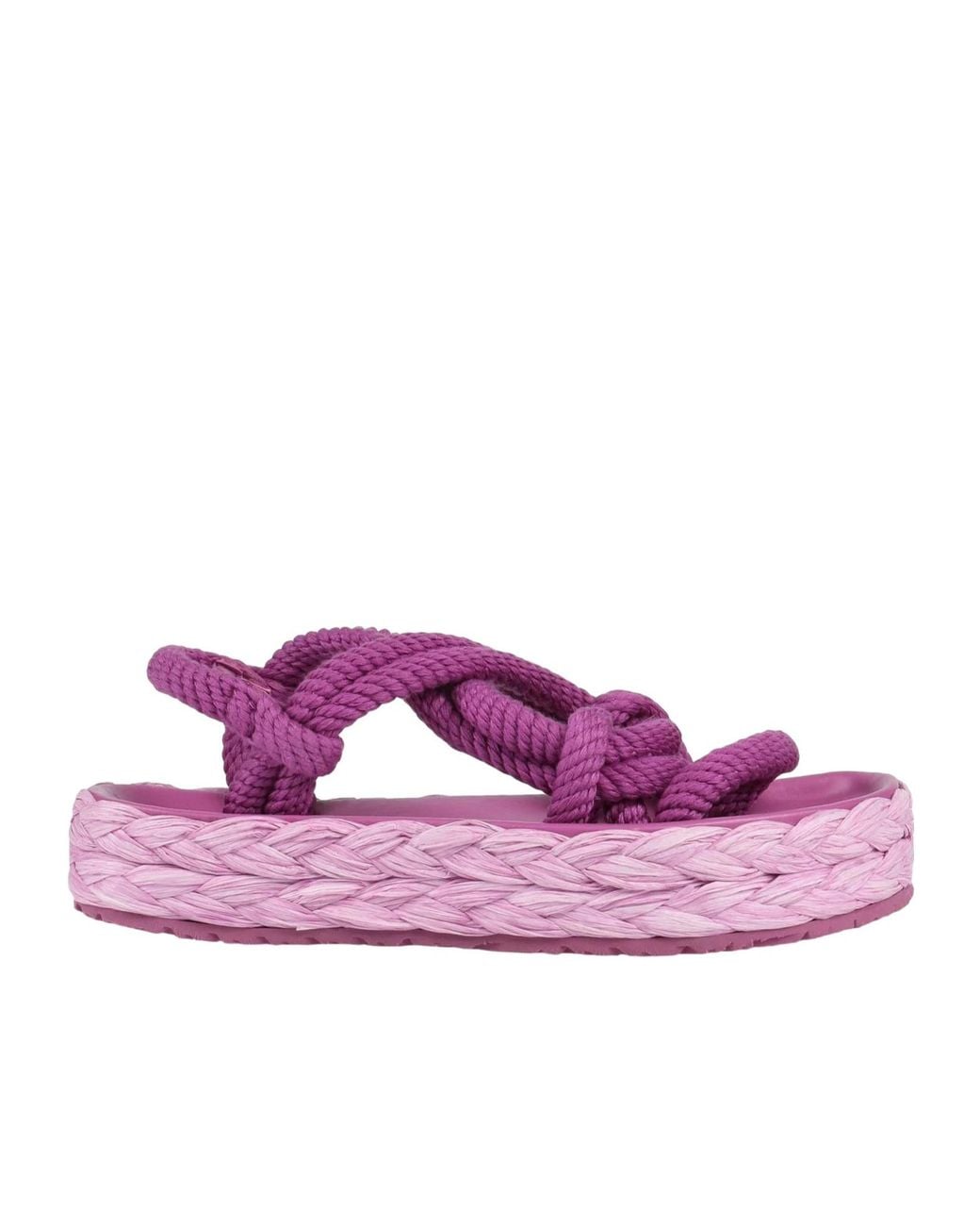Isabel Marant Purple Round Toe Espadrille Sandals