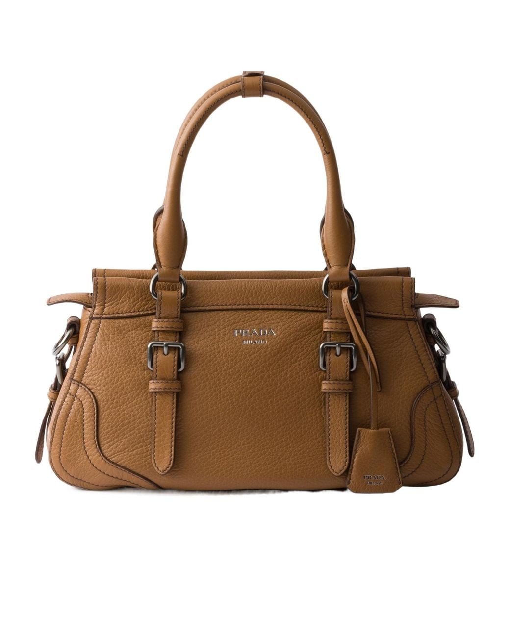 Prada Brown Large Leather Tote Bag