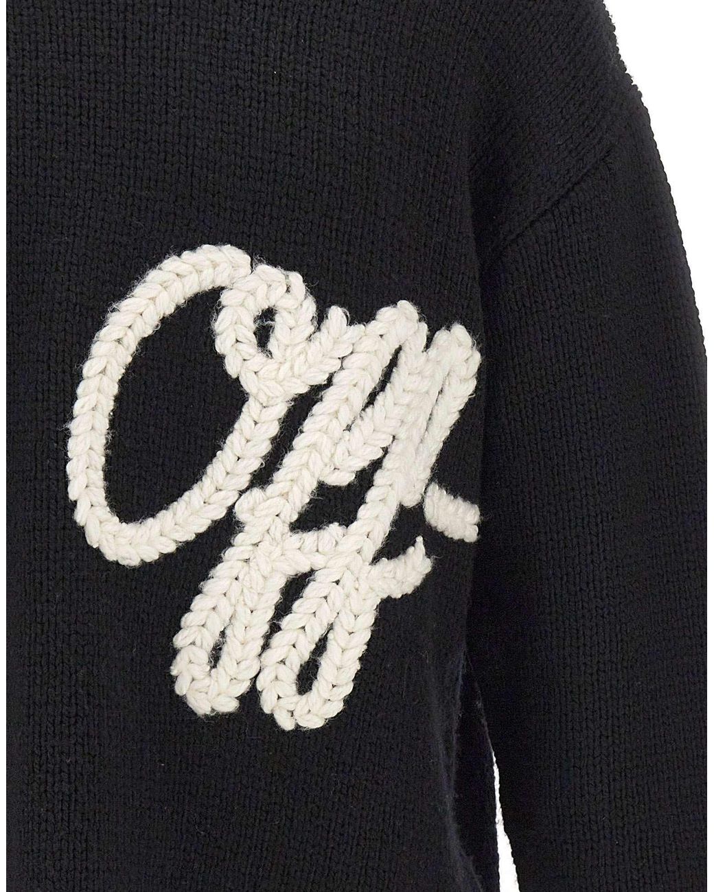 Off-White c/o Virgil Abloh Blue Long-Sleeved Sweater for men