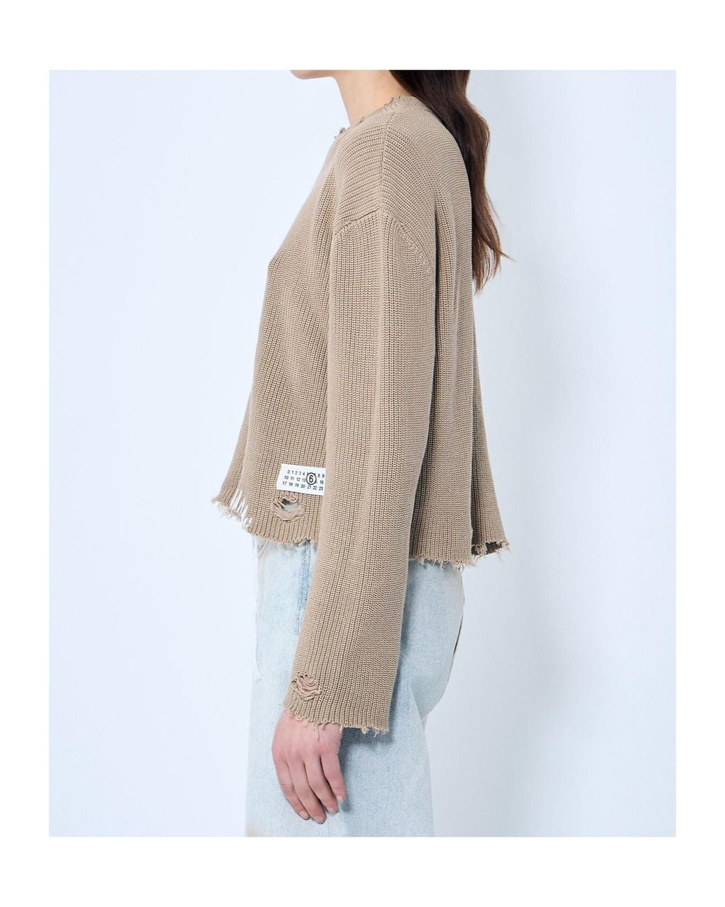 MM6 by Maison Margiela Natural Distresses Jumper