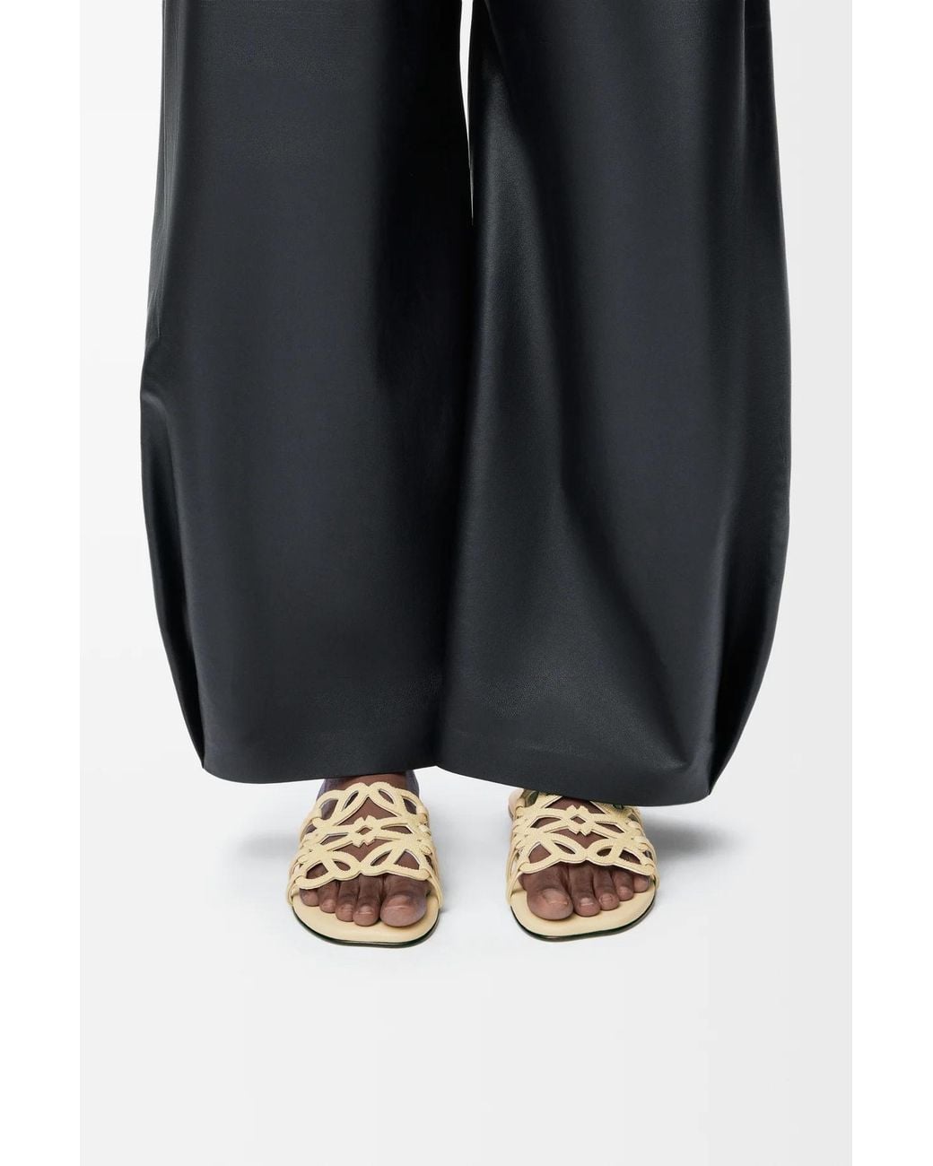 Loewe White Petal Anagram Slides