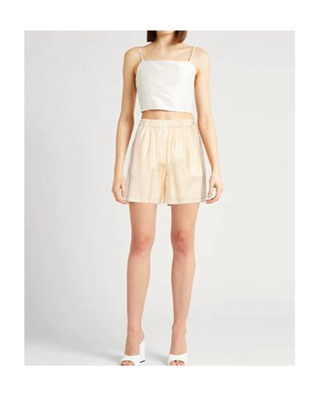 Max Mara Natural Elastic Bermuda Shorts