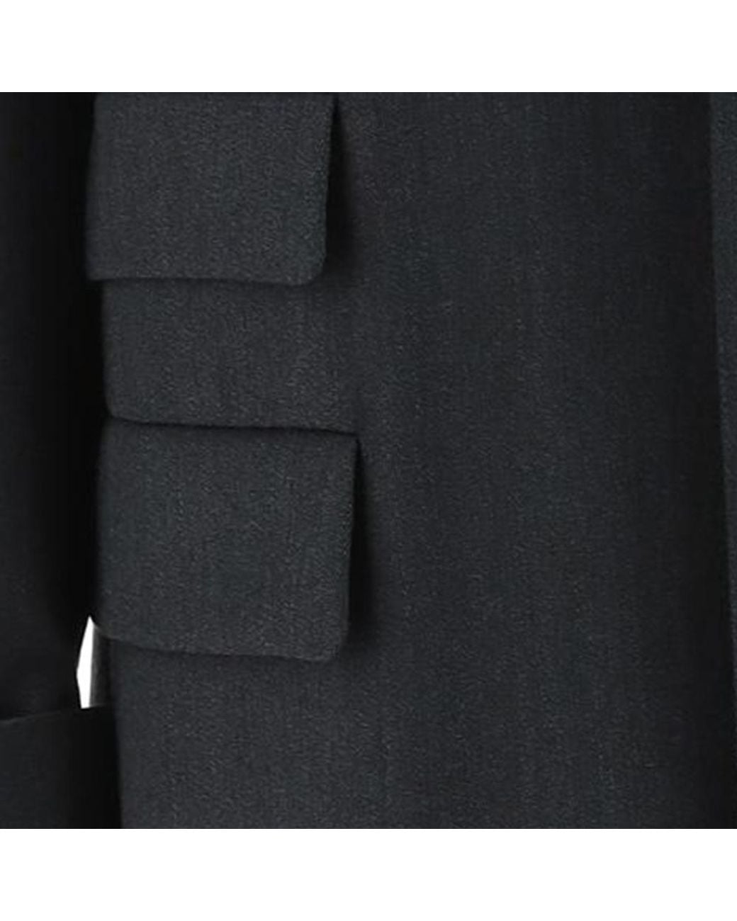 Maison Margiela Black Work-In-Progress Wool Coat for men