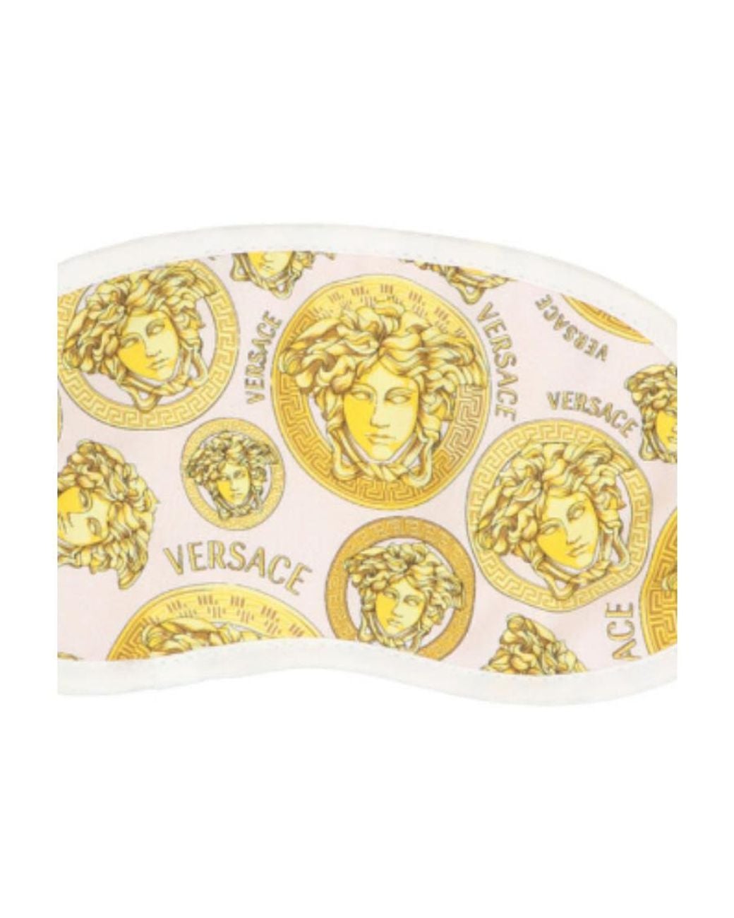 Versace Metallic Logo Printed Sleep Mask for men
