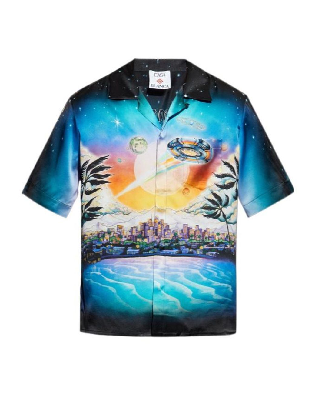 シャツ CASABLANCA Men Long Tops MS25SH00304 BLUE Casablanca CASABLANCA Men Long Tops MS25SH00304 BLUE | Grailed