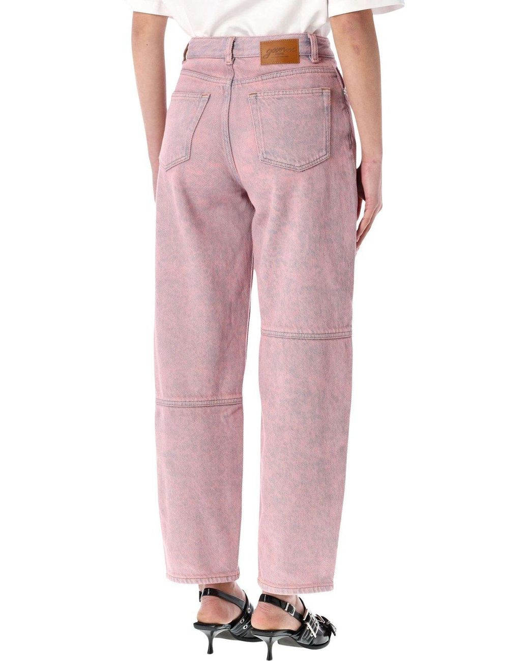 Ganni Pink Stary Jeans