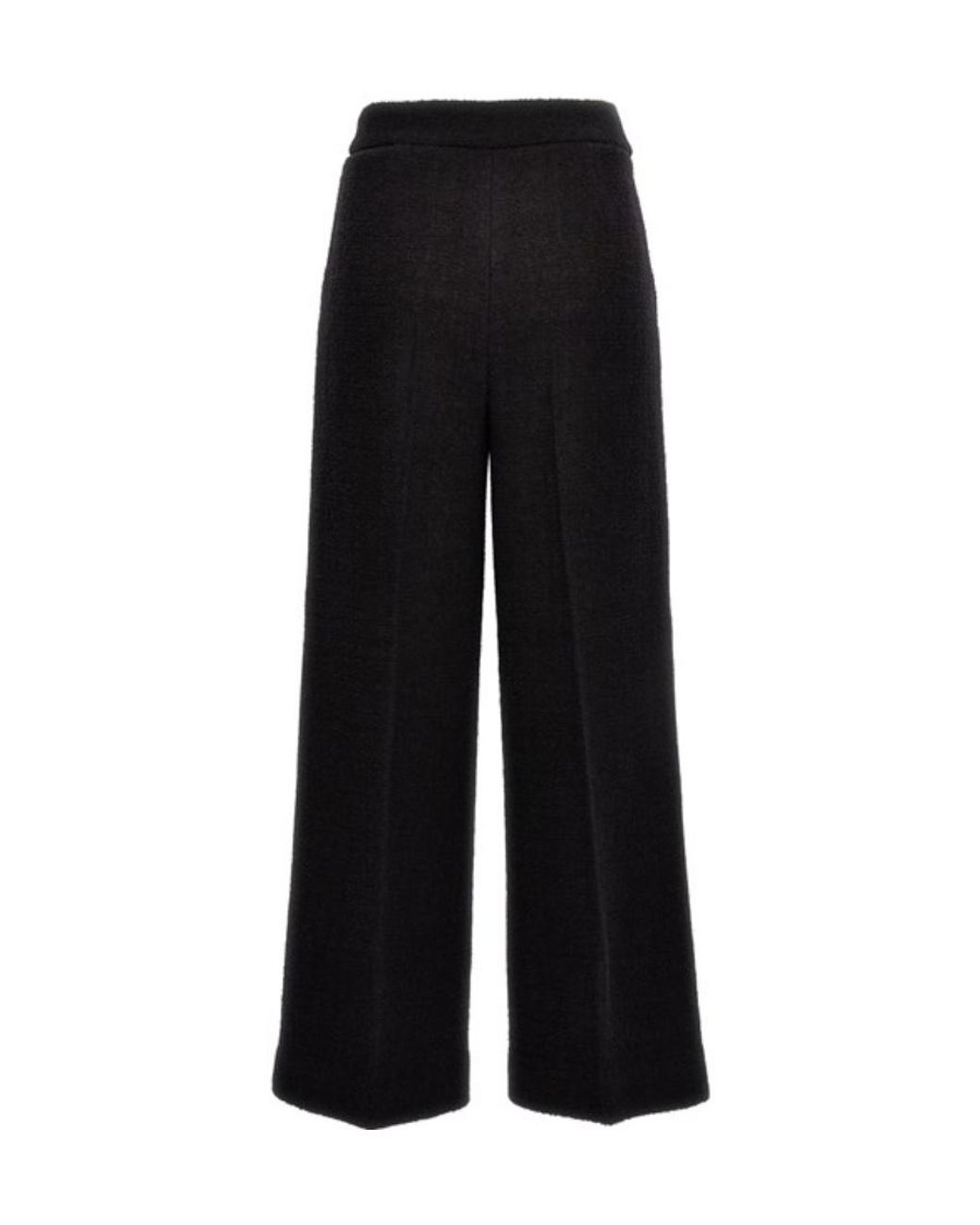 Moschino Black Bouclè Cropped Pants