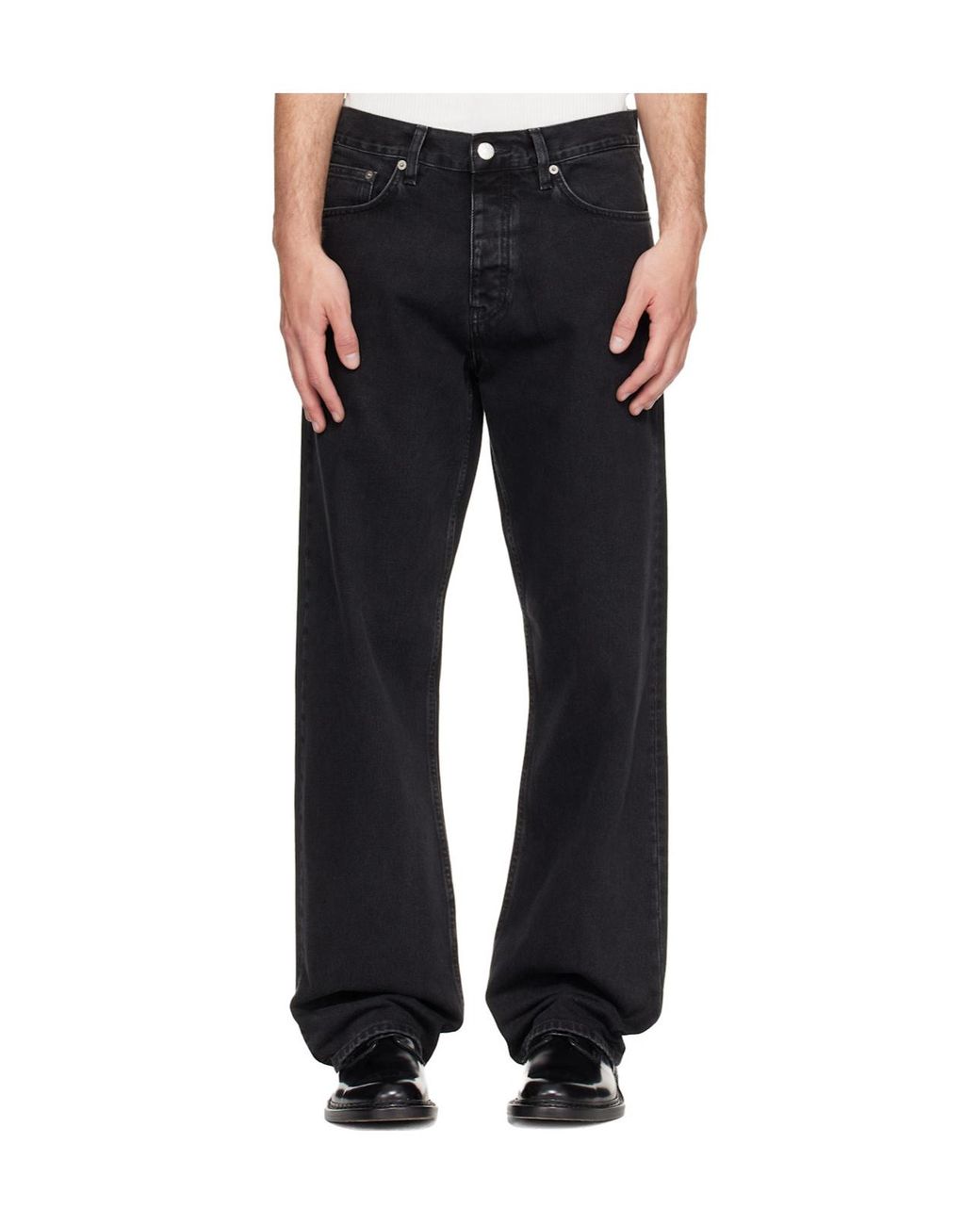 sunflower Black Belt Loop Jeans for men