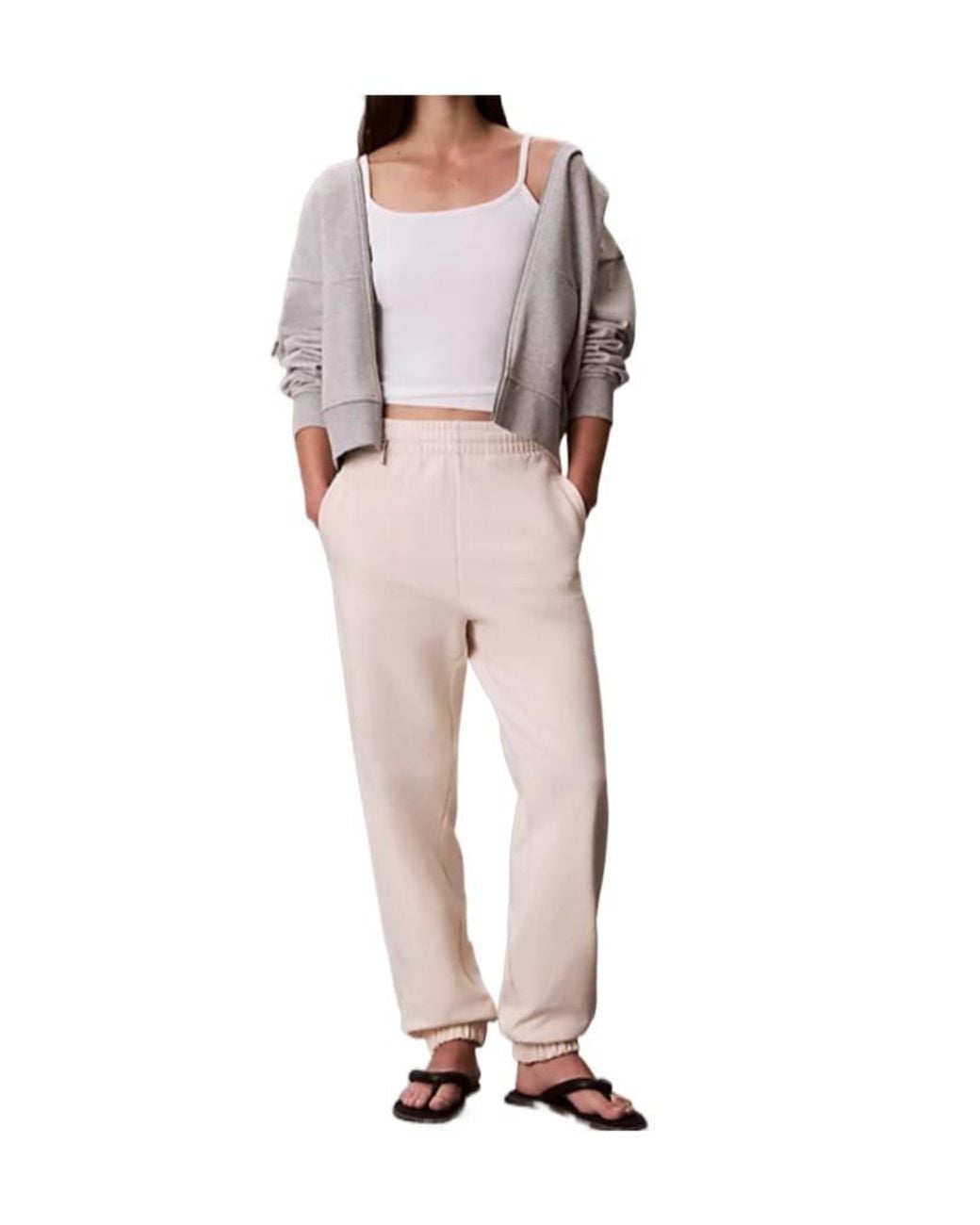 Calvin Klein Pink Elastic-Waist Joggers