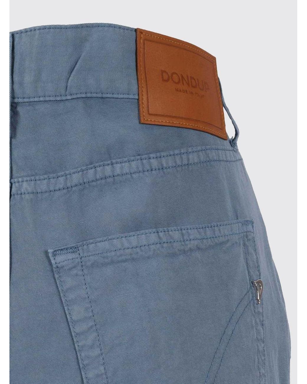 Dondup Blue High Waist Wide Leg Jeans