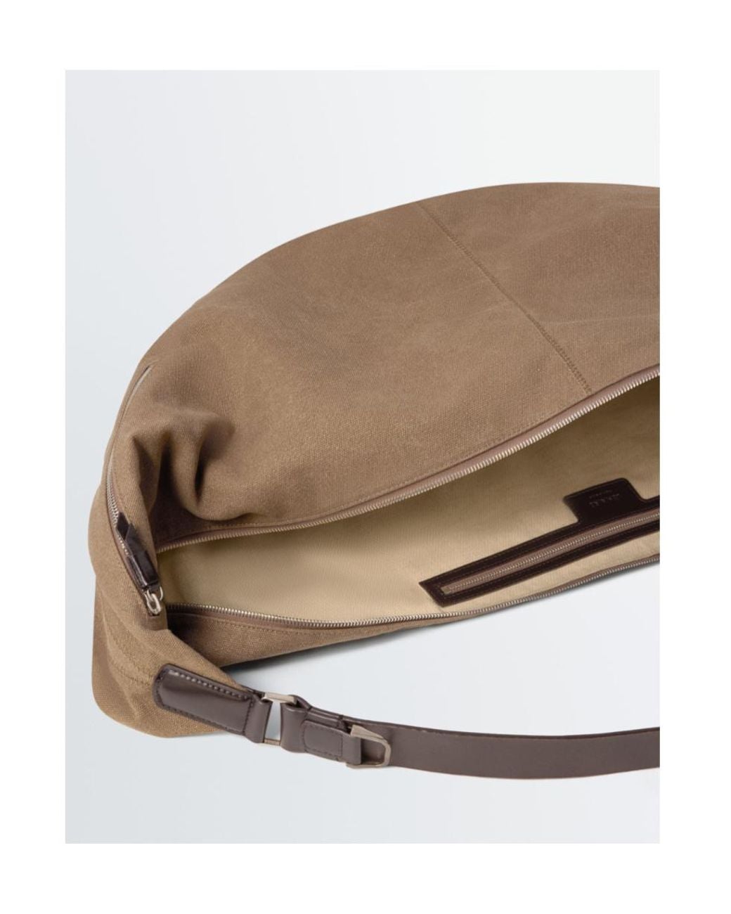 Lemaire Metallic Xl Quiver Clip Zipped Shoulder Bag