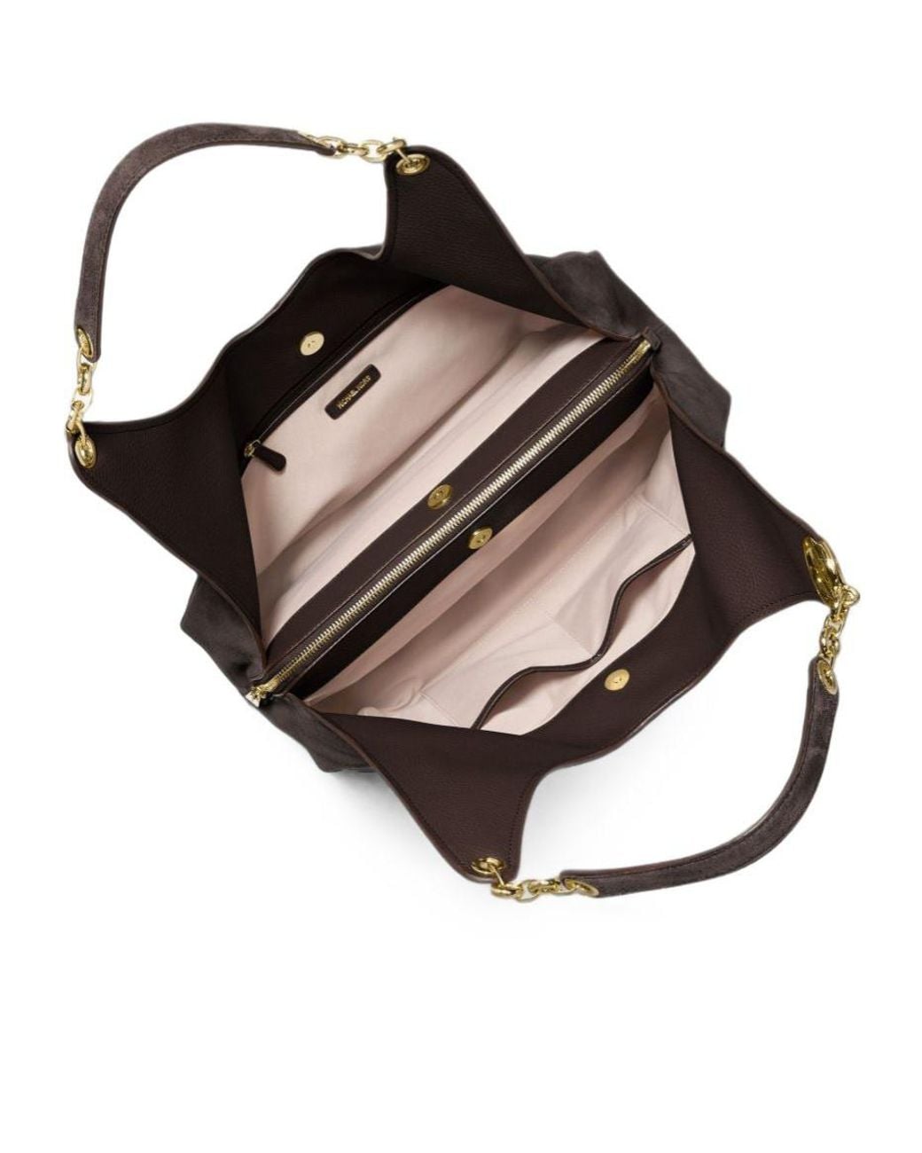 Michael Kors Black Ellie Large Suede Shoulder Bag