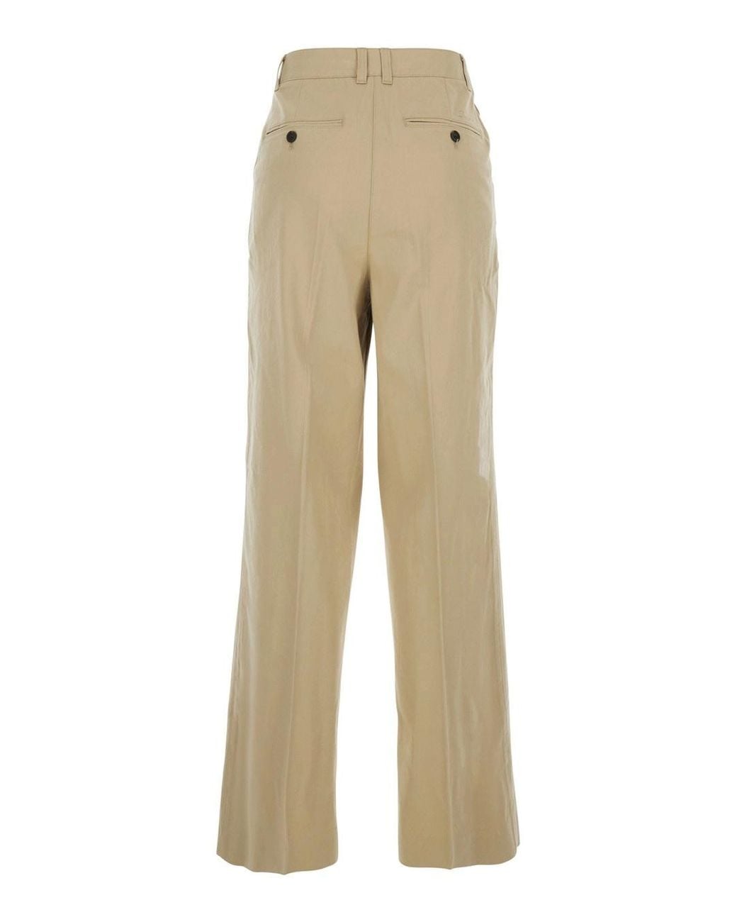 DUNST Natural Double Pleated Chino Pants