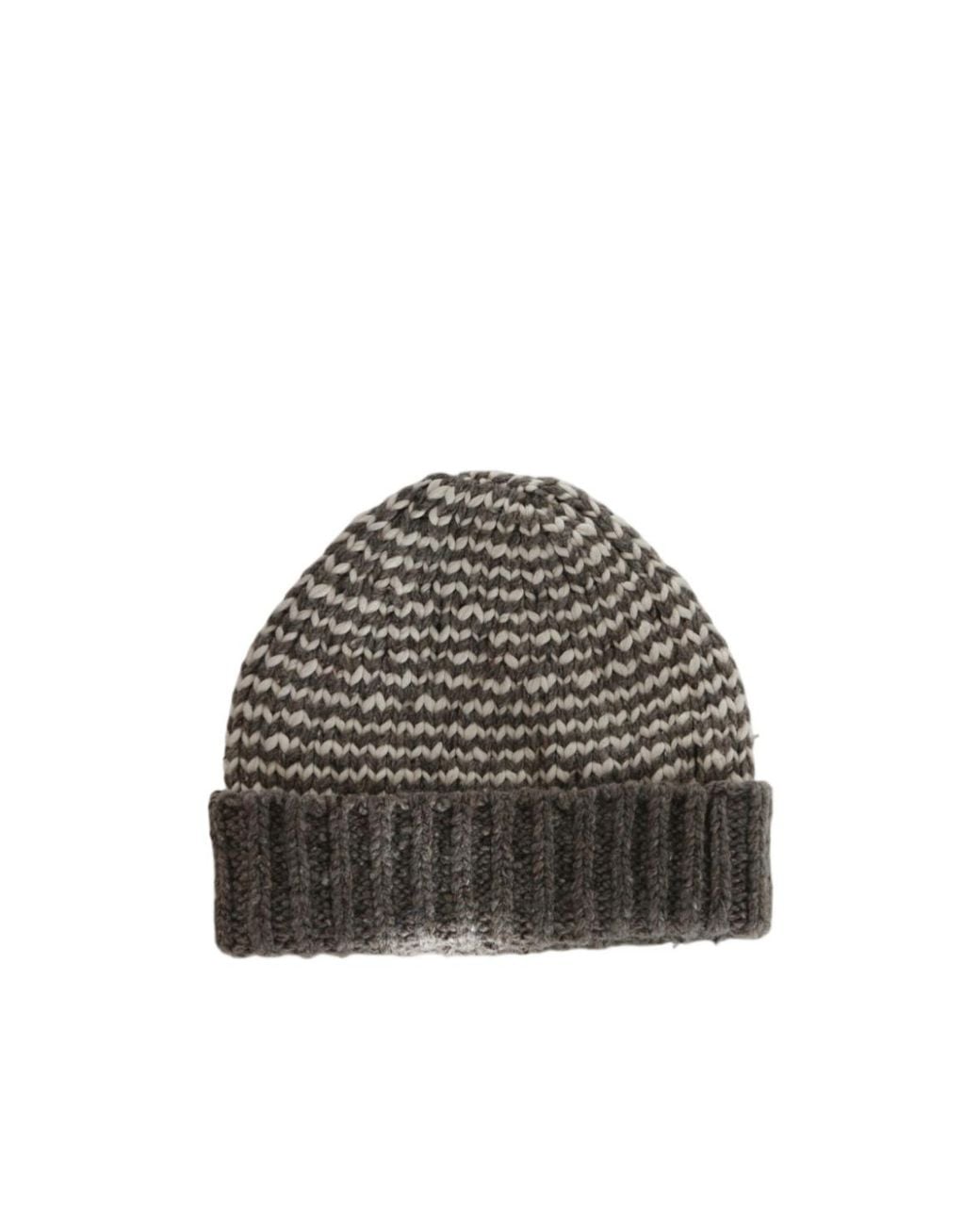 Polo Ralph Lauren Gray Mariner Stripe Beanie for men