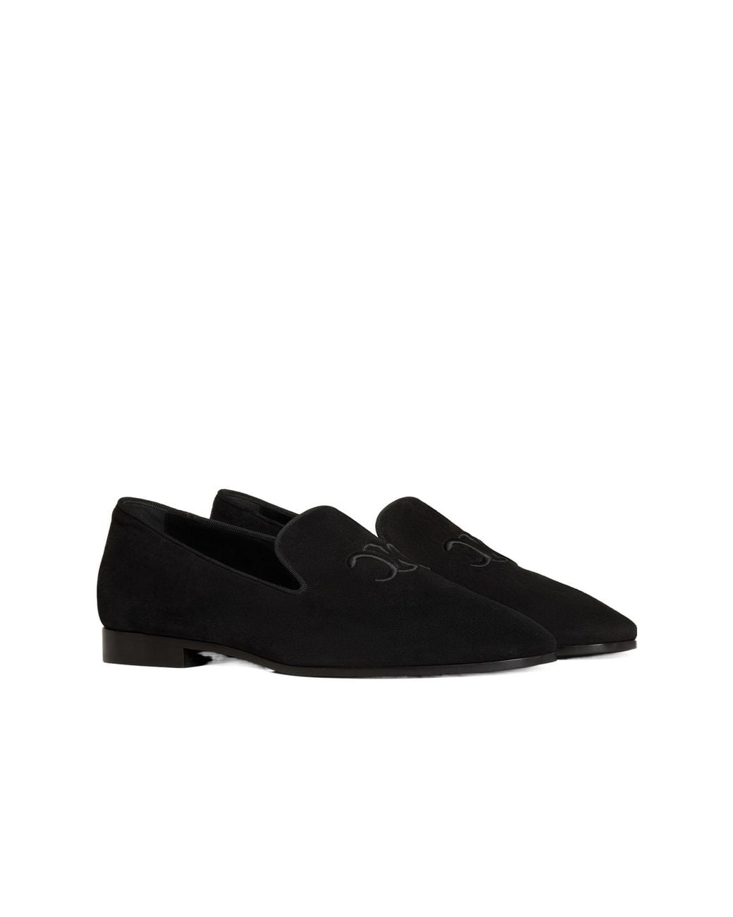 Céline Black Triomphe Slippers for men