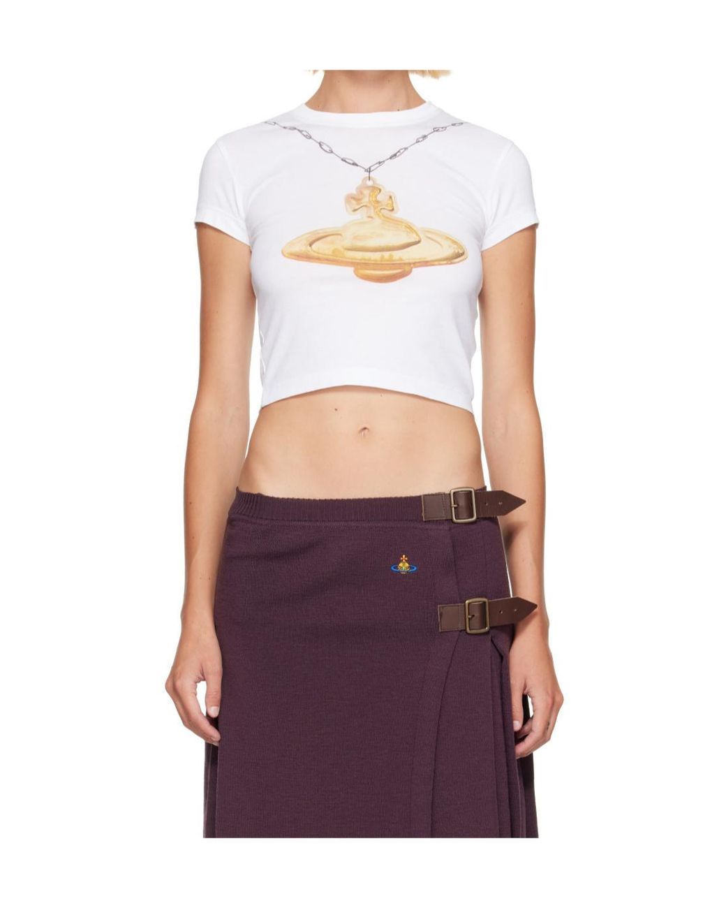 Vivienne Westwood White 'gold Orb Classic' T-shirt