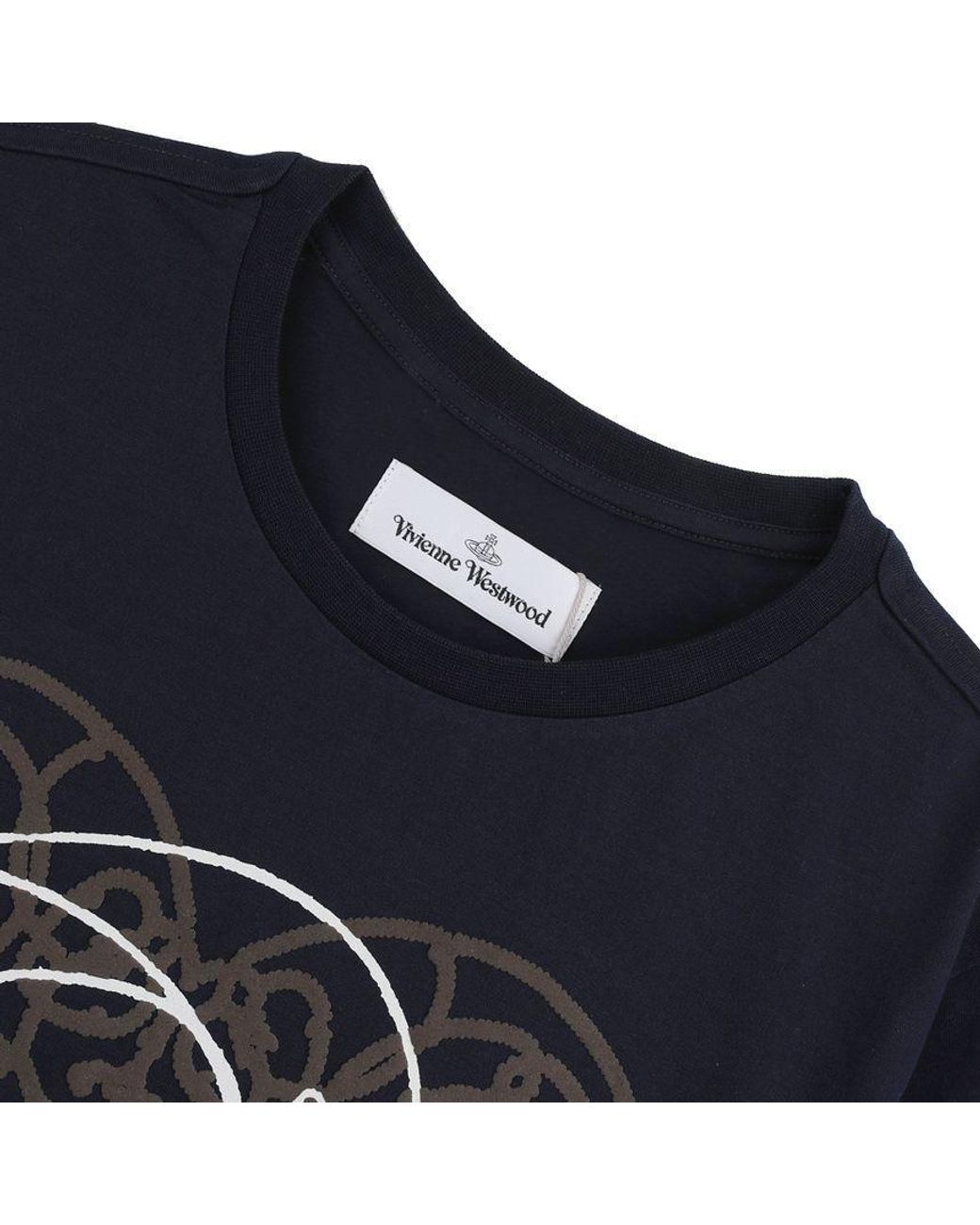 Vivienne Westwood Blue Free World-Heart Peru T-Shirt for men