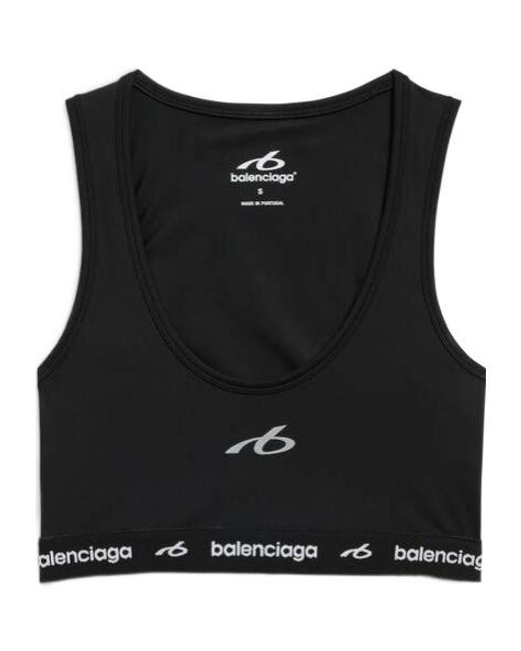 Balenciaga Black Techwear Bra Tank Top