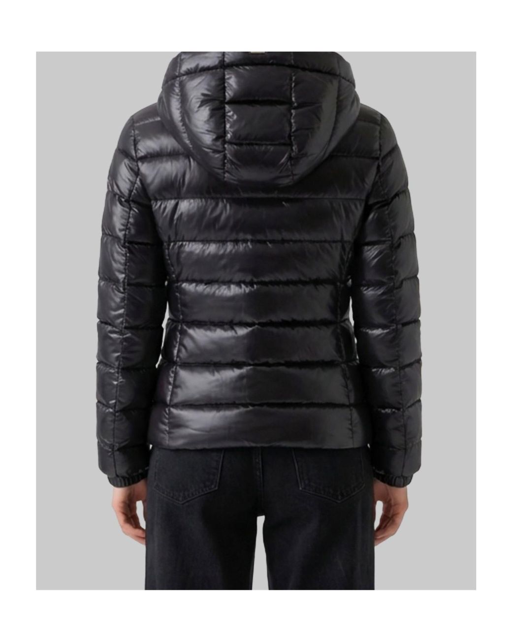 Herno Black Long-Sleeved Down Jacket