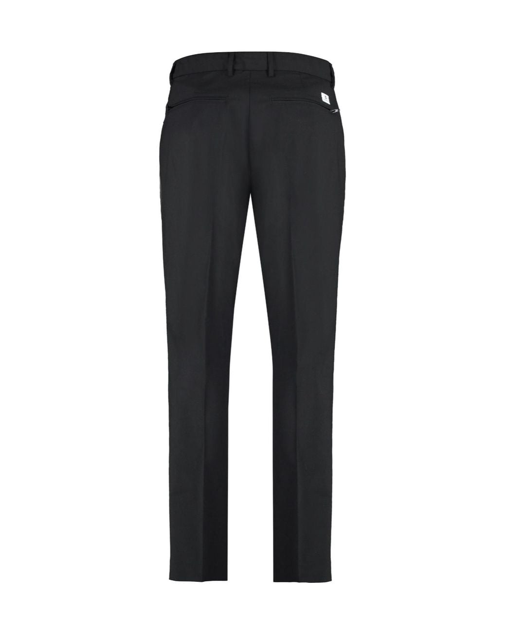 Department 5 Black Wool Blend Slacks for men