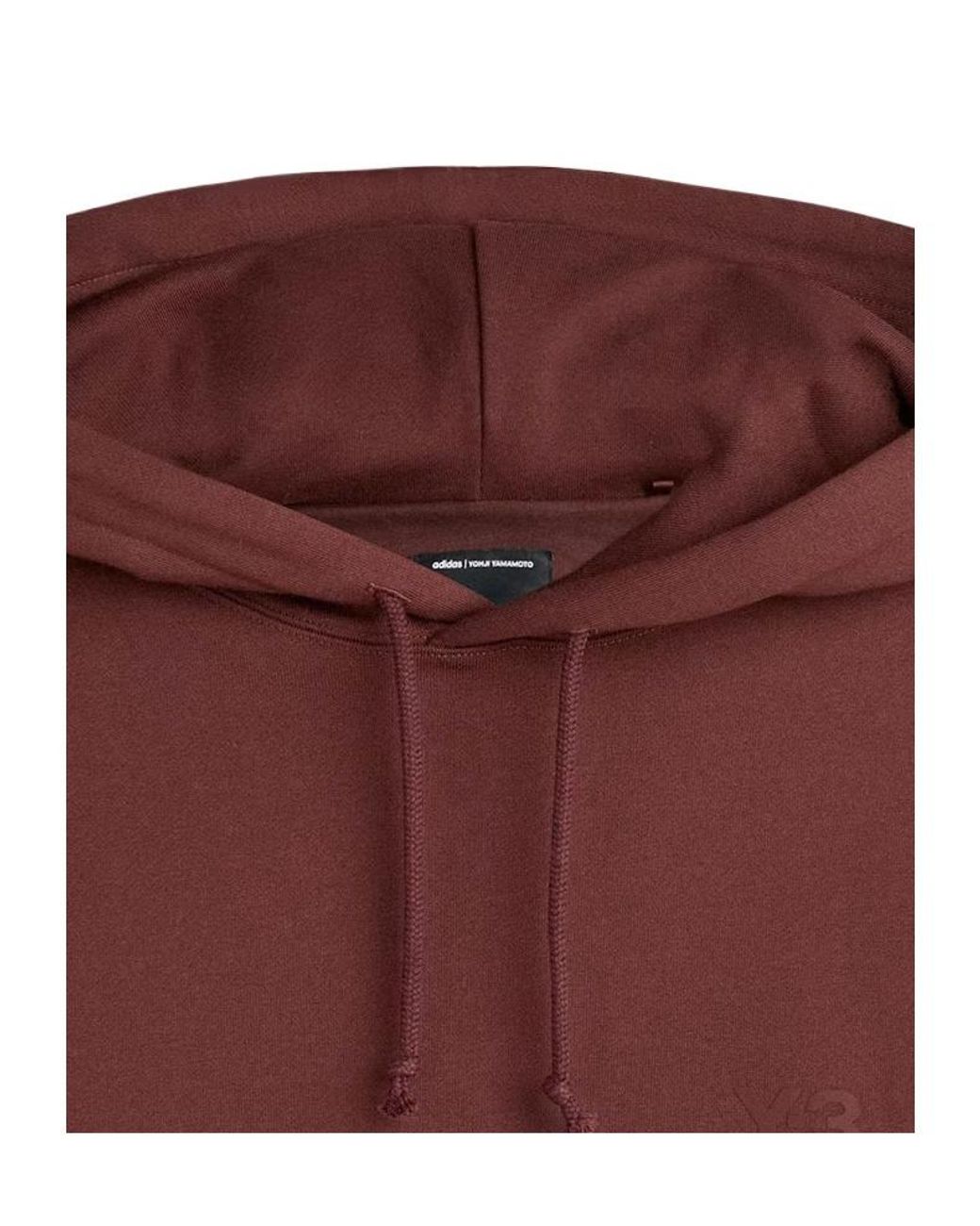 Y-3 Purple Logo-Print Drawstring Hoodie for men