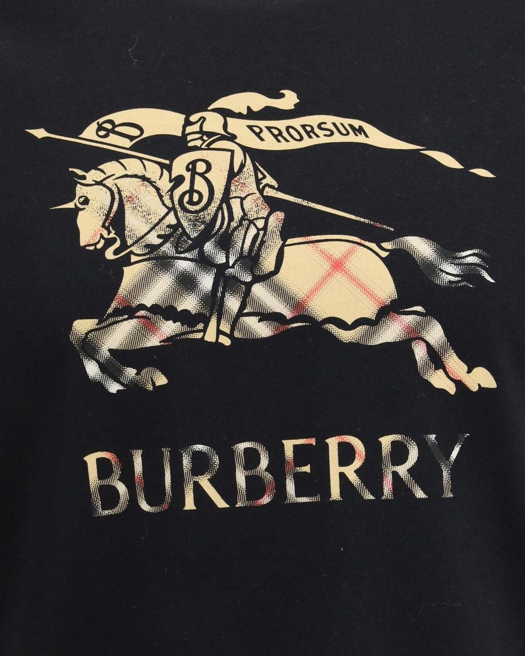 Burberry Black Ekd Ombré T-Shirt for men