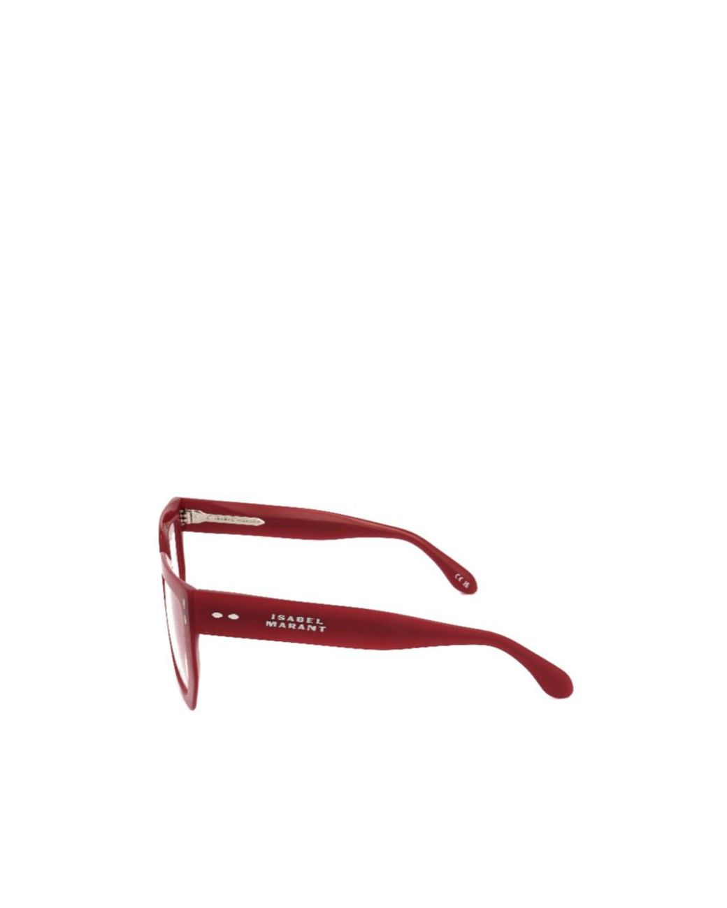 Isabel Marant Red Full-Rimmed Glasses (With Non-Prescription Lenses)