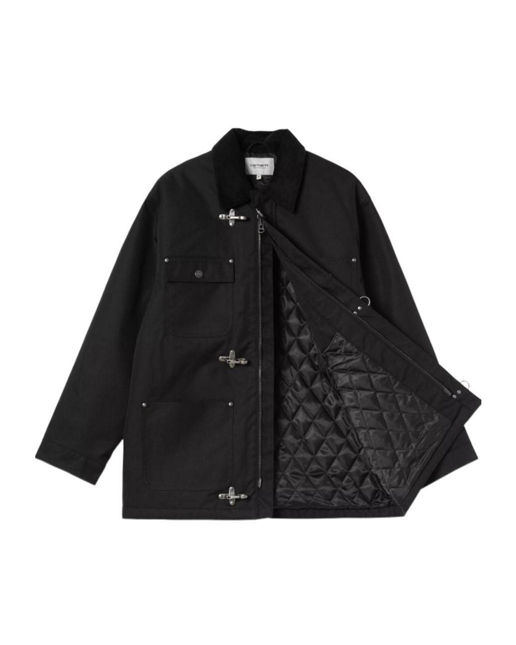Carhartt Black Adair Logo Patch Jacket for men