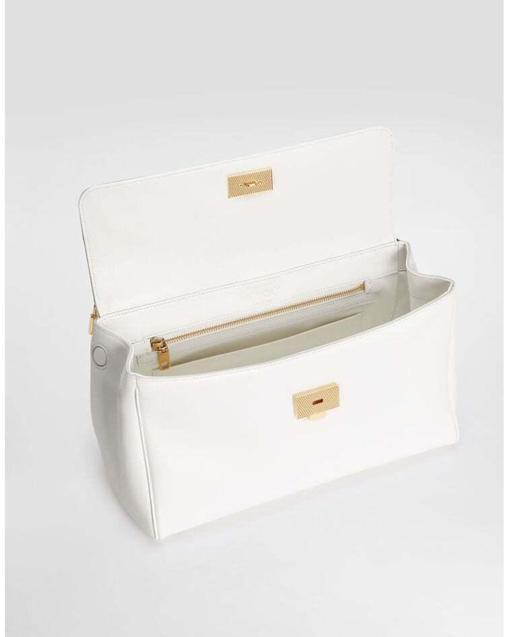 Dolce & Gabbana White Medium My Sicily Handbag