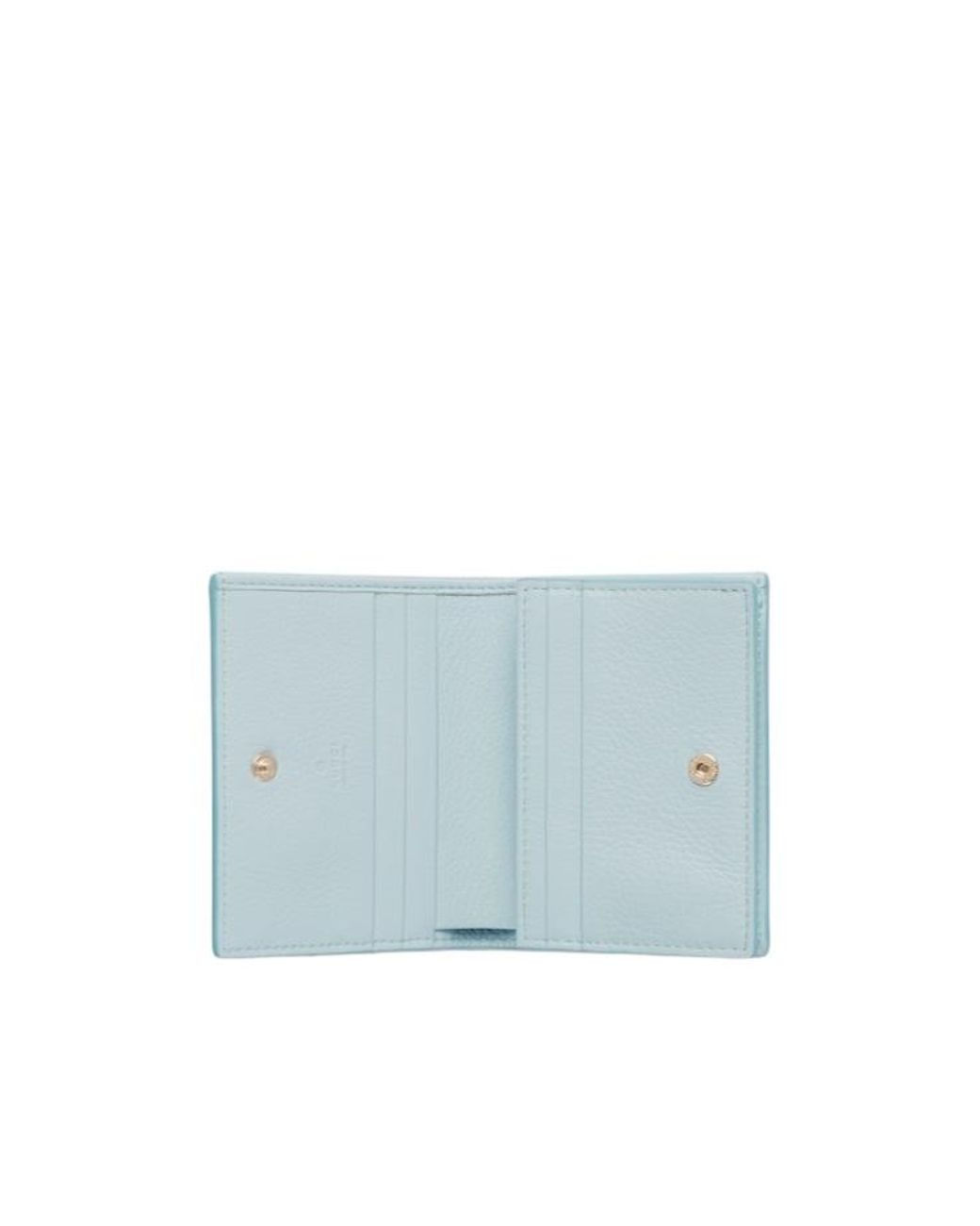 Gucci Blue Gg Emblem Mini Wallet