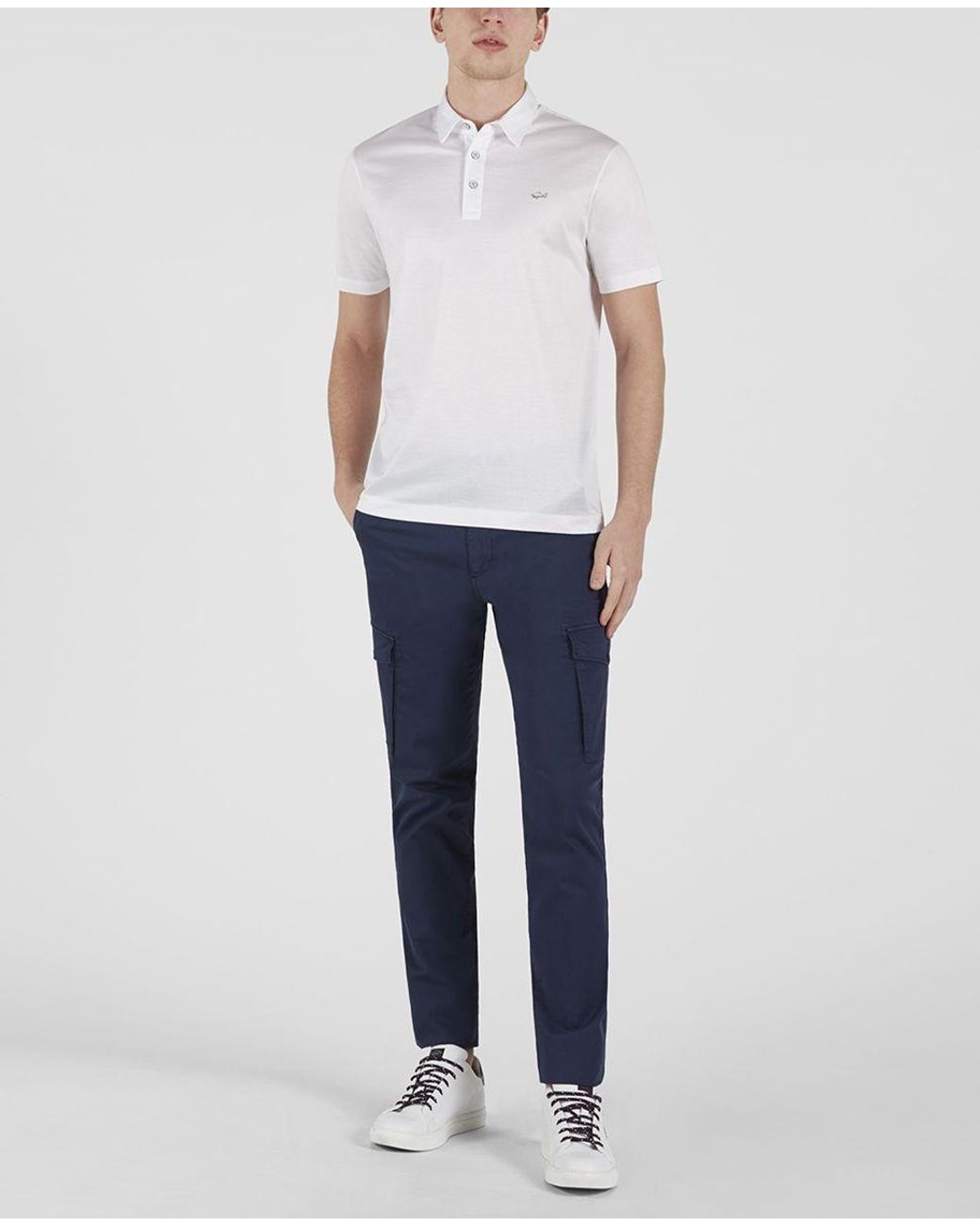 Paul & Shark White 'Save The Sea' Polo Shirt for men