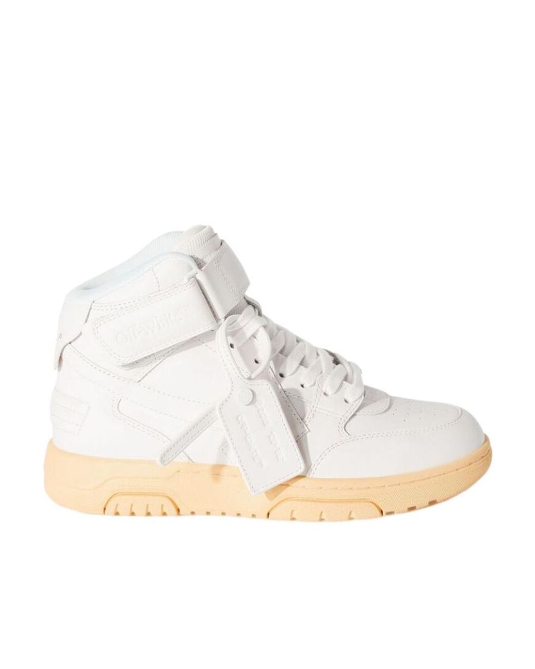 Off-White c/o Virgil Abloh White Out Of Office Mid-Top Sneakers