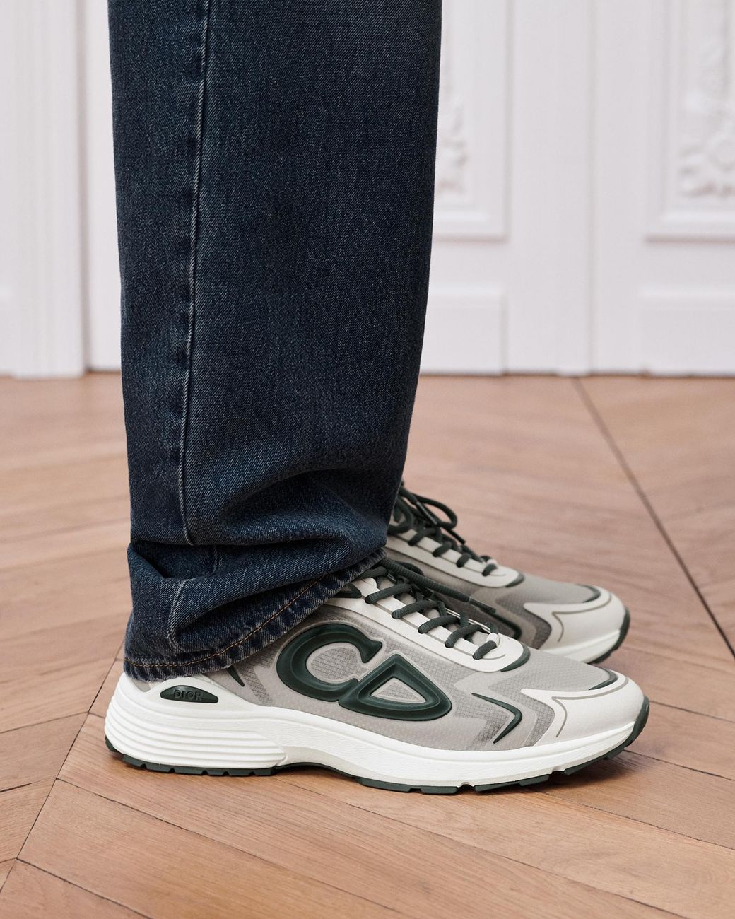 Dior White B30Countdown Tech Sneaker for men