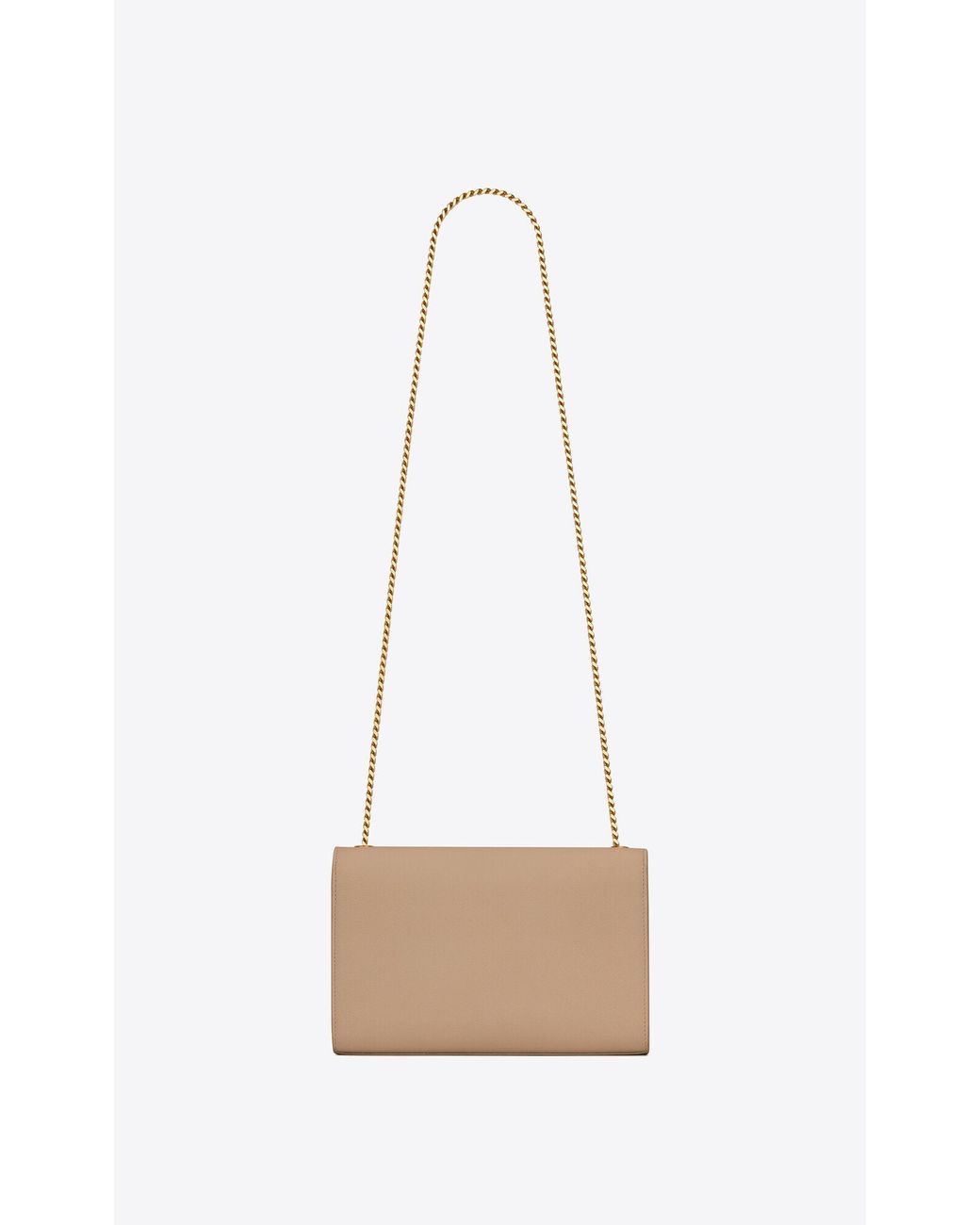 Saint Laurent White Medium 'Monogram' Shoulder Bag