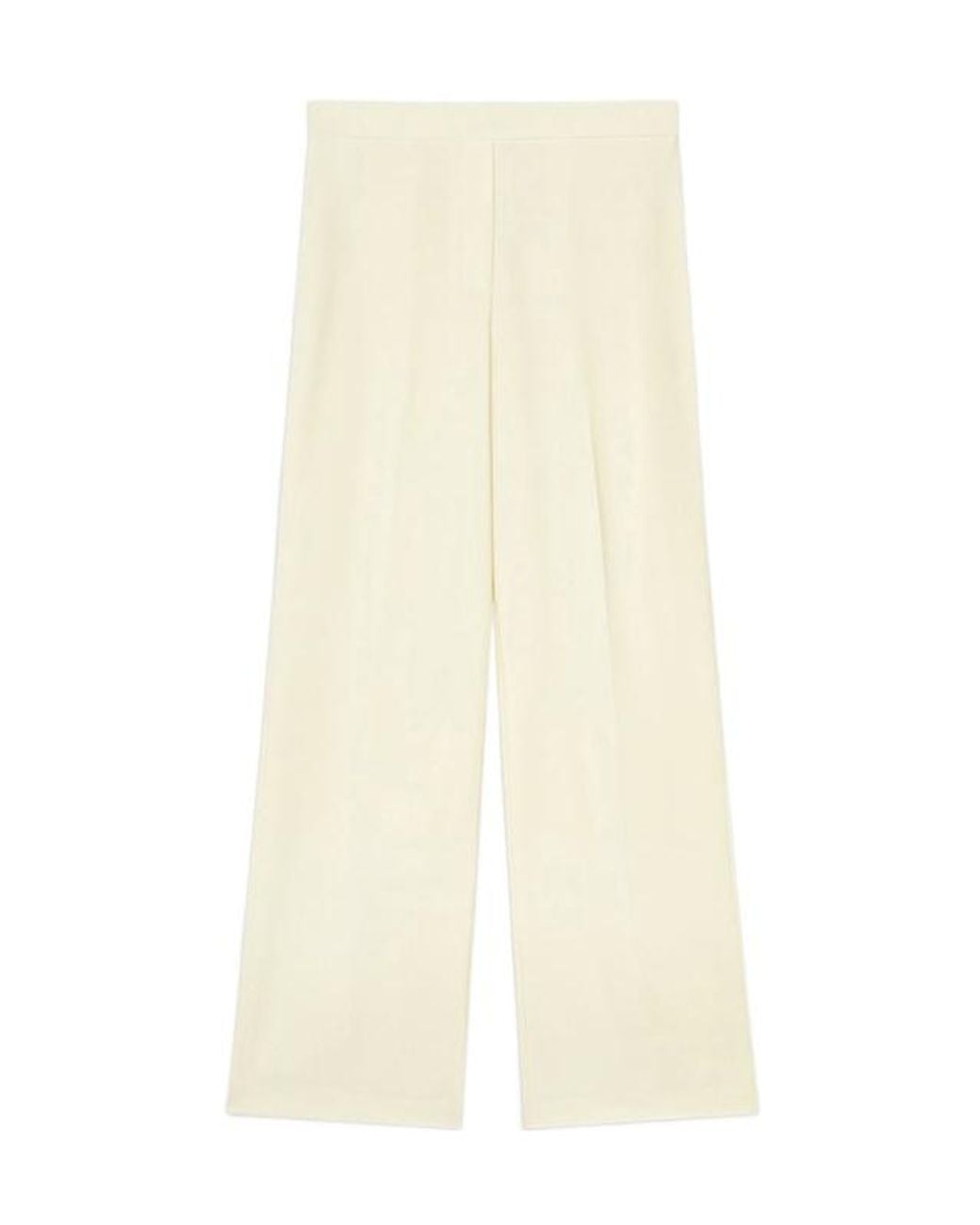 Theory White Mid-Rise Tailored Trousers