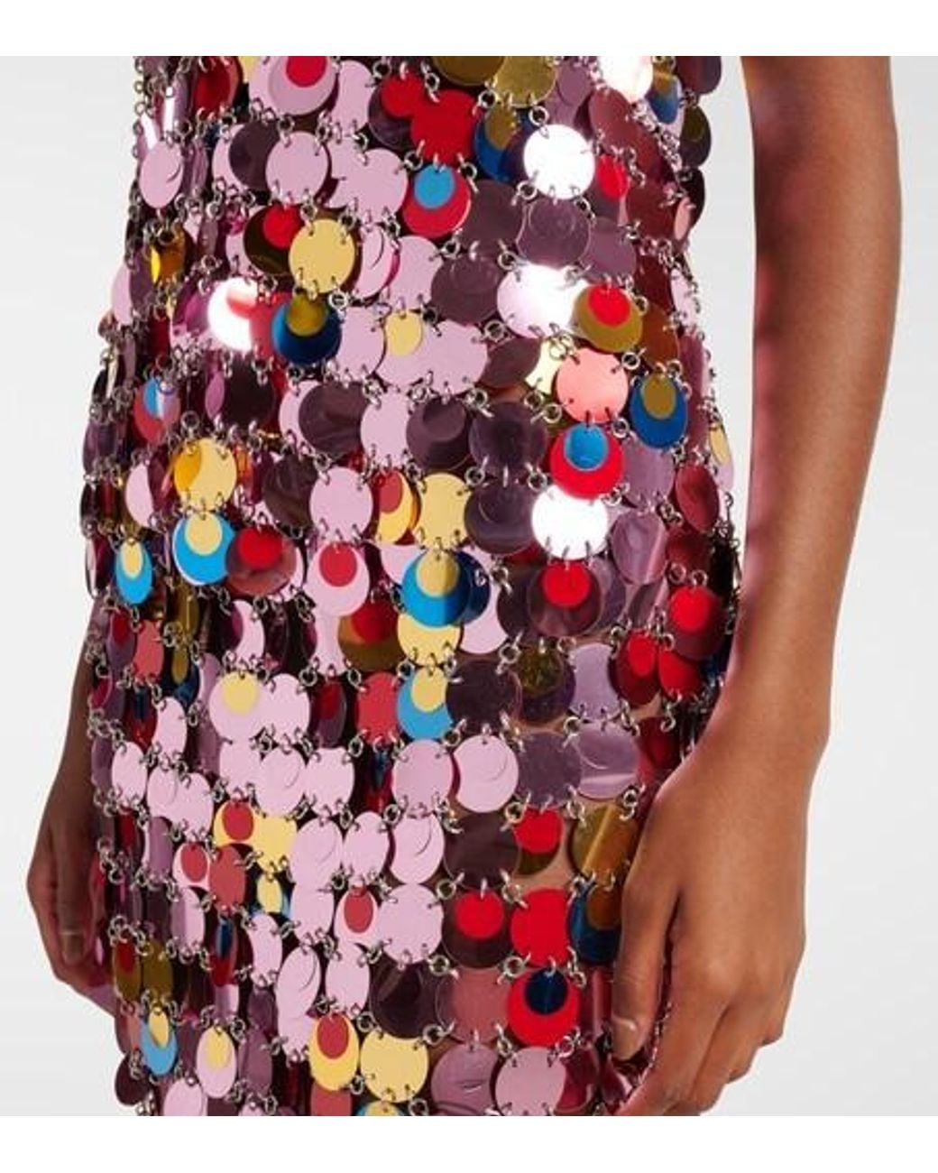 Rabanne Red Sequined Top