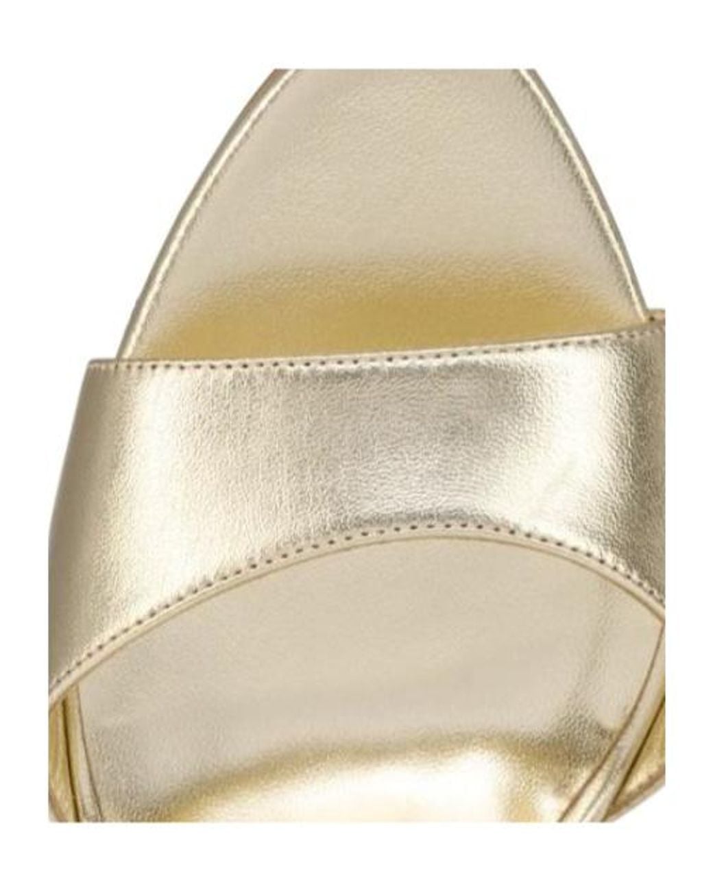 Christian Louboutin Metallic Fanny Randa Lace-Up Heeled Sandals