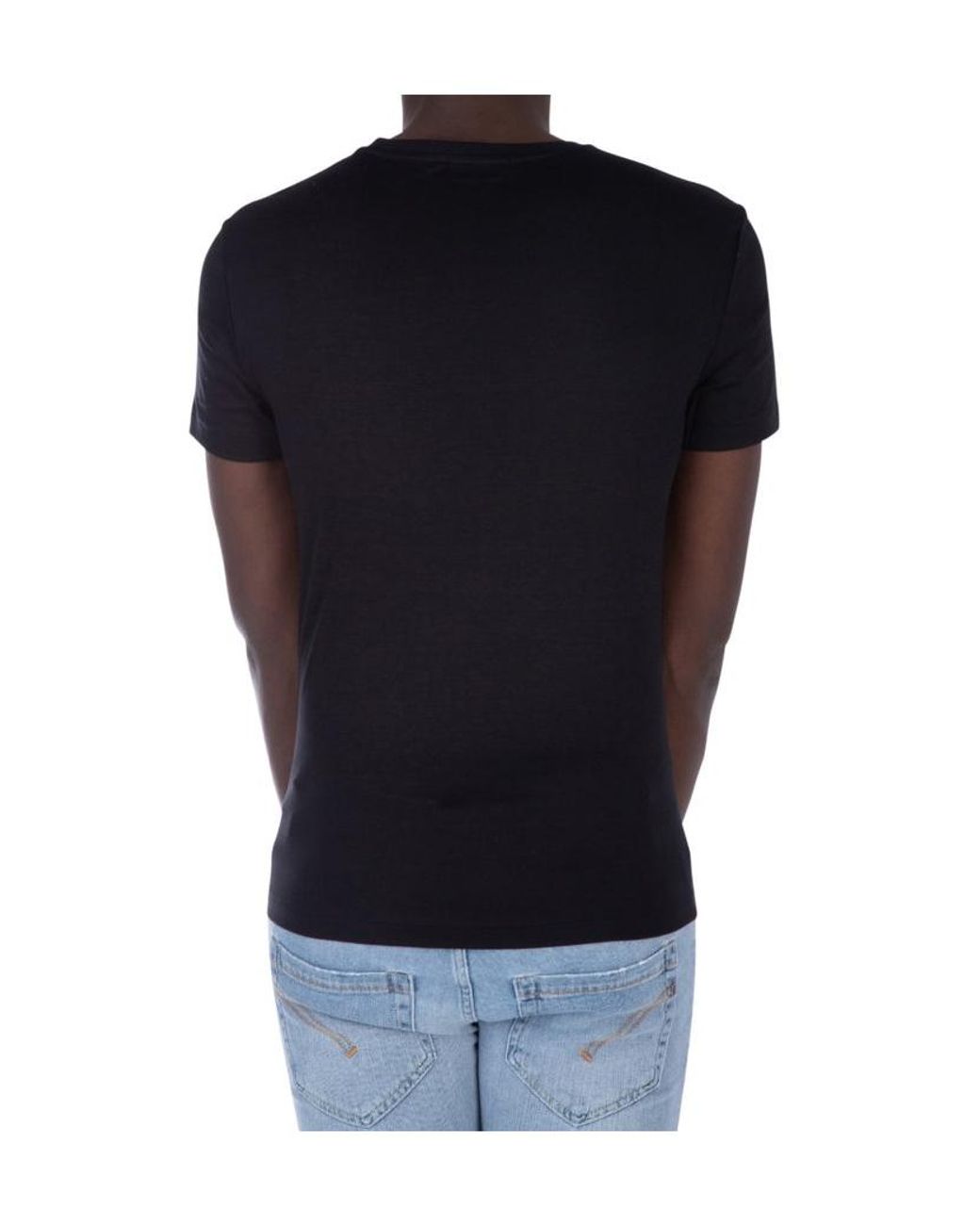Polo Ralph Lauren Black Logo Embroidered Crewneck T-Shirt for men