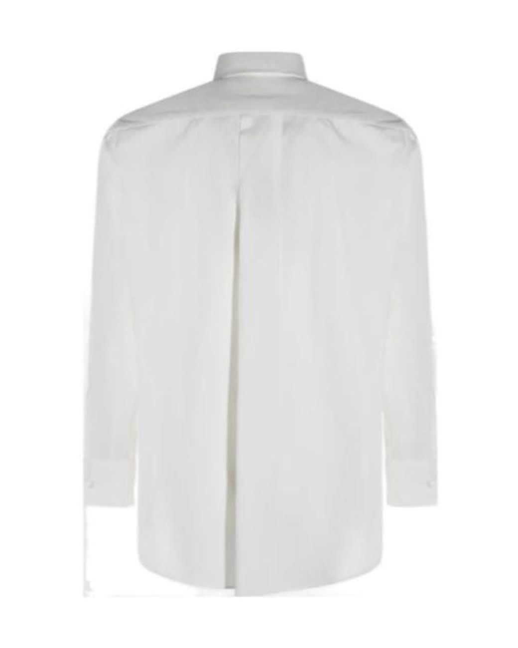MM6 by Maison Margiela White Graphic Printed Buttoned Shirt