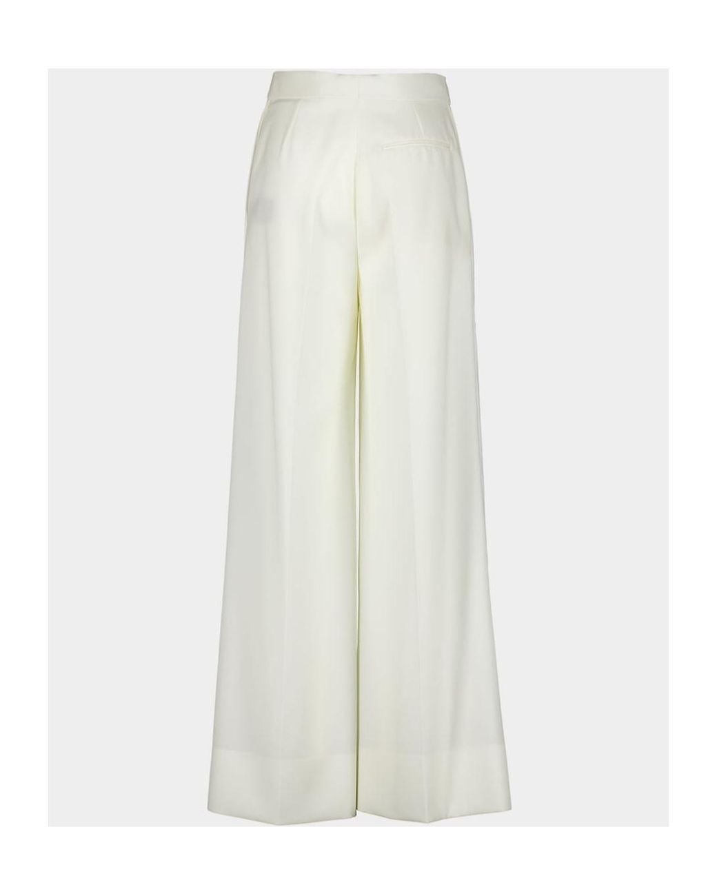 Stella McCartney White High-Rise Tuxedo Trousers for men