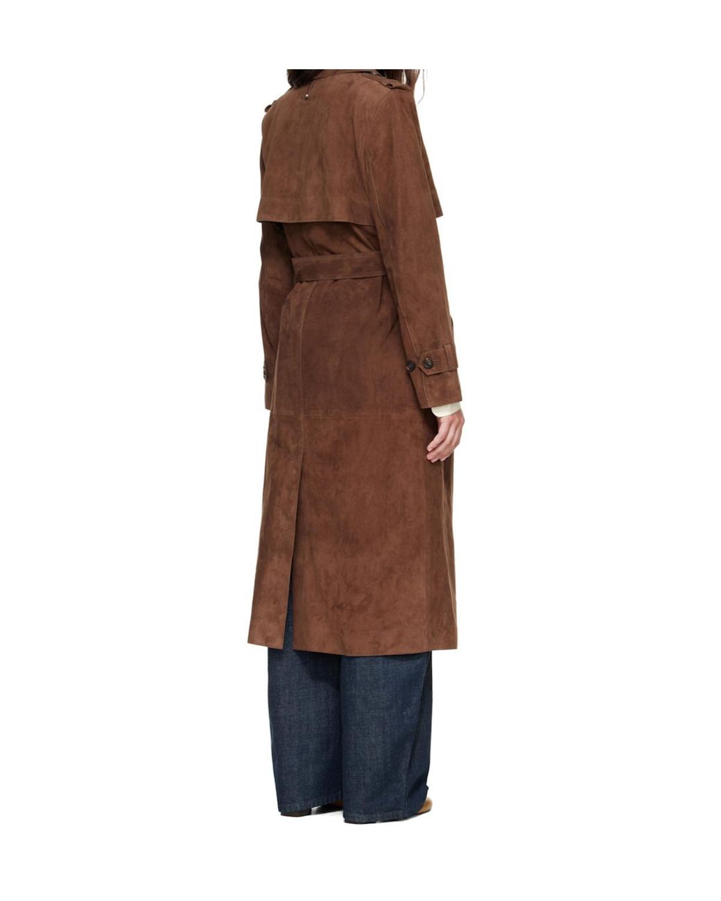 Mackage Brown Gael-Su Oversized Long-Sleeve Trench Coat