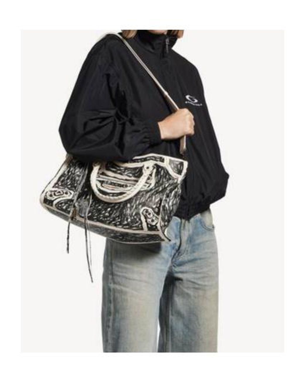 Balenciaga Black Le City Bag Medium Tote Bag