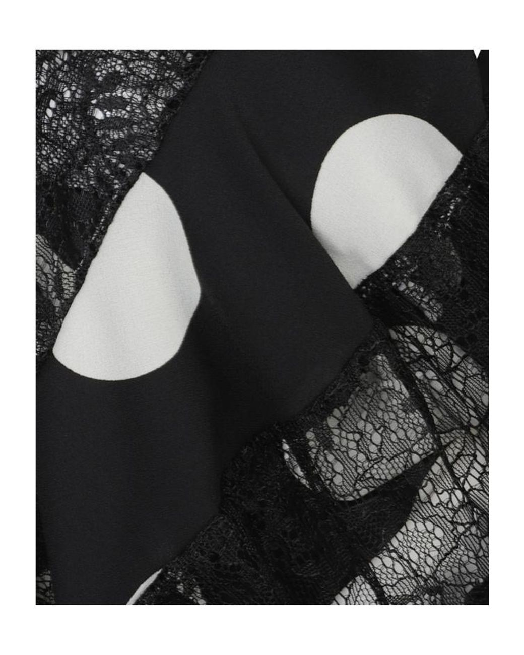 Junya Watanabe Black Polka Dot Printed Halterneck Dress