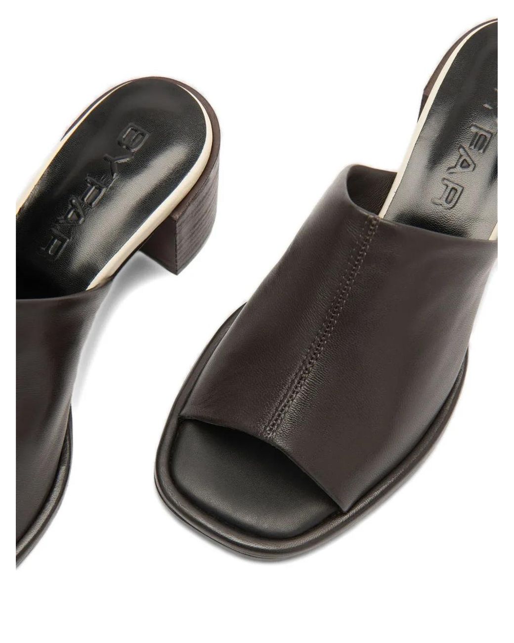 By Far Brown Francisco Mules