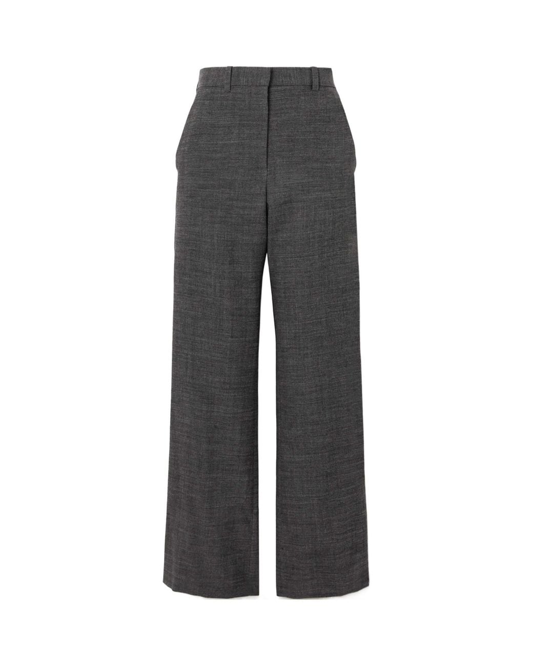The Row Gray Belt-Loop Casual Pants